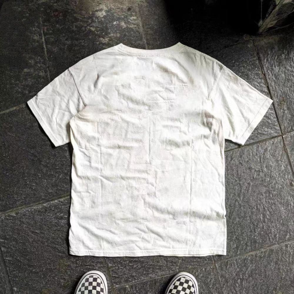 Vintage White washed retro graffiti print t-shirt Size US M / EU 48-50 / 2 - 2 Thumbnail