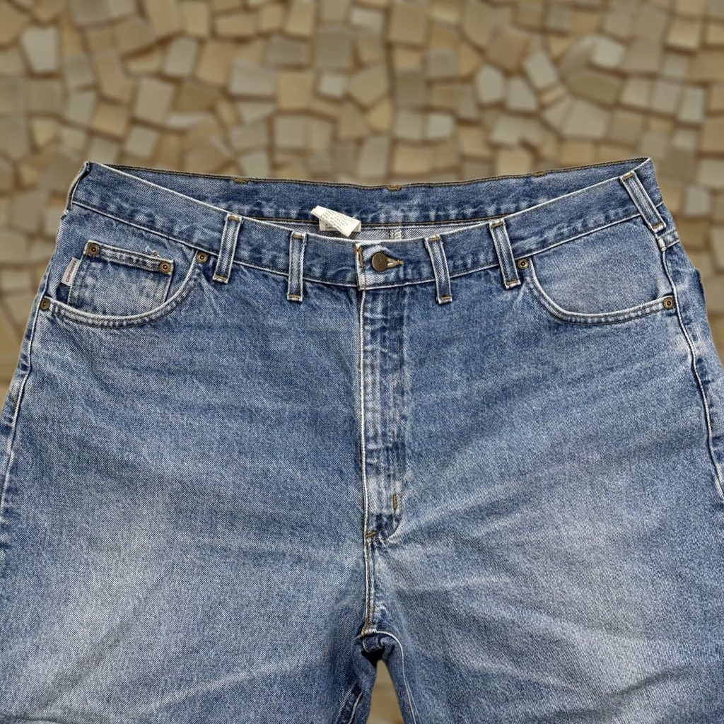 Carhartt Carhartt Jeans Mens 44x30 Relaxed Straight Leg B17 DST Denim Jeans Size US 44 / EU 60 - 1 Thumbnail