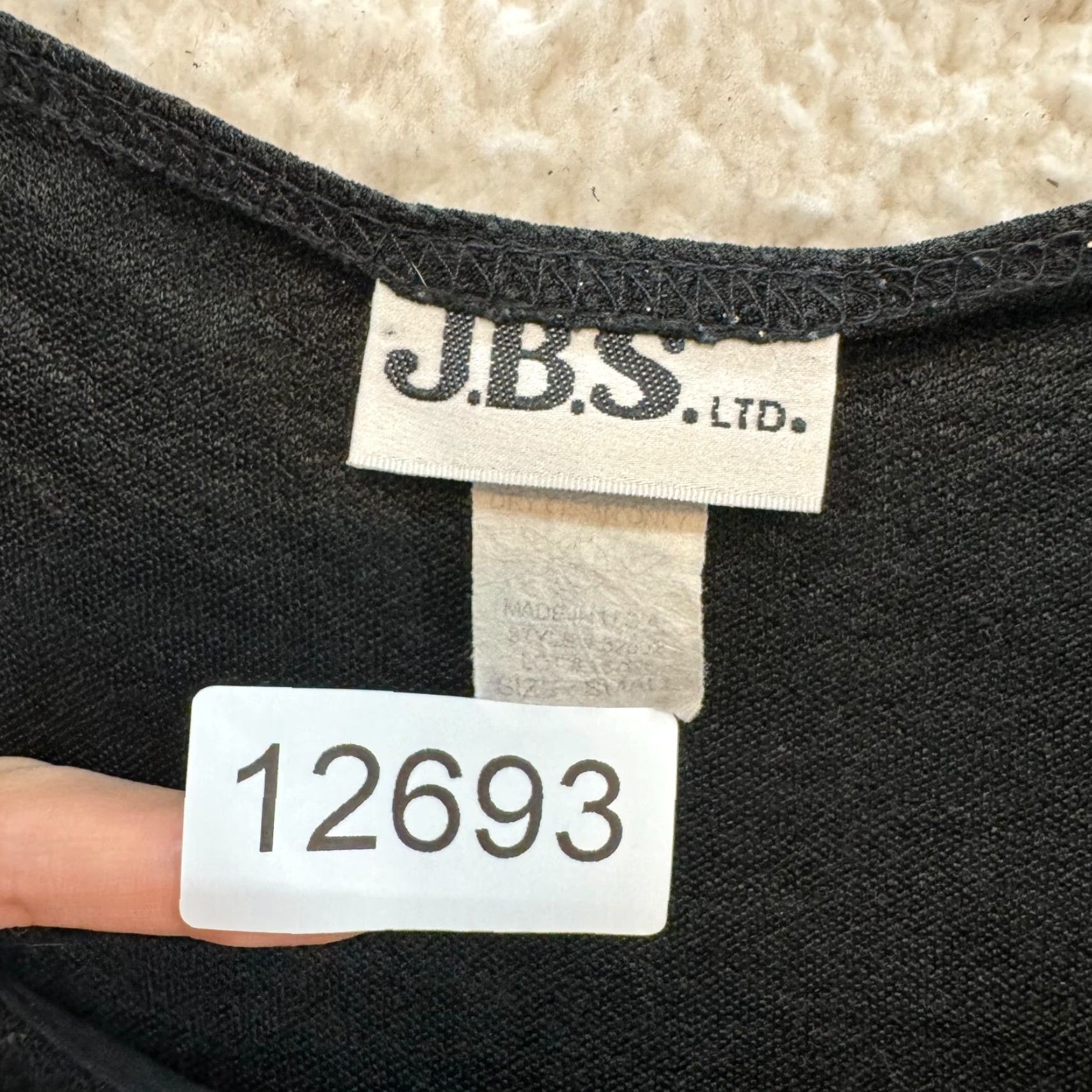 Vintage Vintage 90s J.B.S. S Small Black Sparkle Glitter Stretch Shirt User: Vintage 90s J.B.S. S Small Black Sparkle Glitter Stretch Shirt Size S / US 4 / IT 40 - 7 Thumbnail