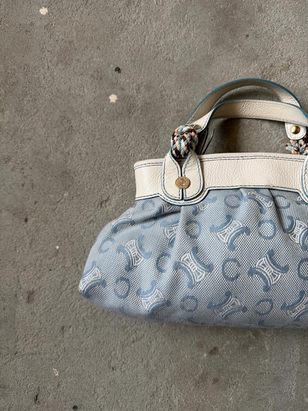 Celine Celine Macadam Brazone Mini Shoulder Bag Blue Size ONE SIZE - 2 Thumbnail