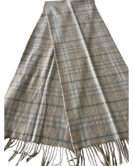 Burberry Burberry Vintage Unisex Scarf Beige 100% Cashmere Size ONE SIZE - 2 Thumbnail