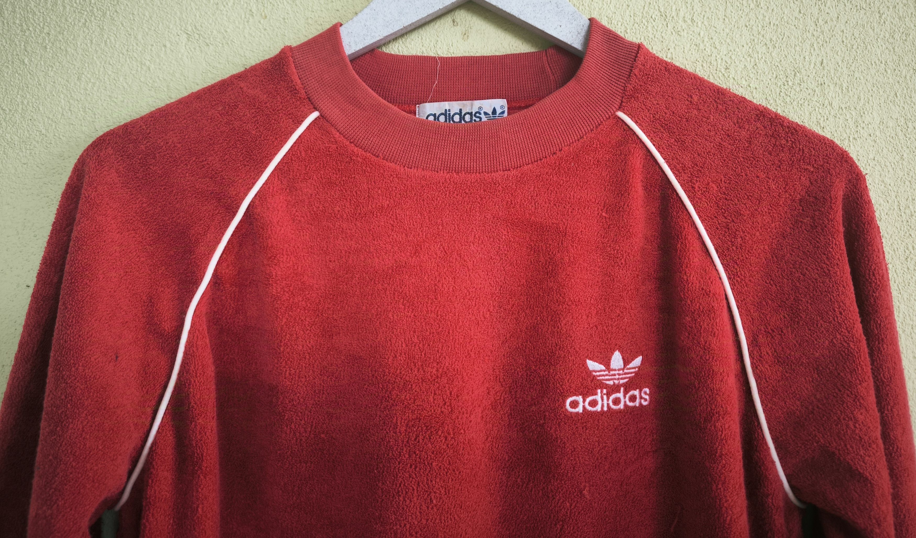 Adidas × Descente × Vintage Vtg ADIDAS trefoil by DESCENTE velvet sweatshirt Size US S / EU 44-46 / 1 - 2 Thumbnail