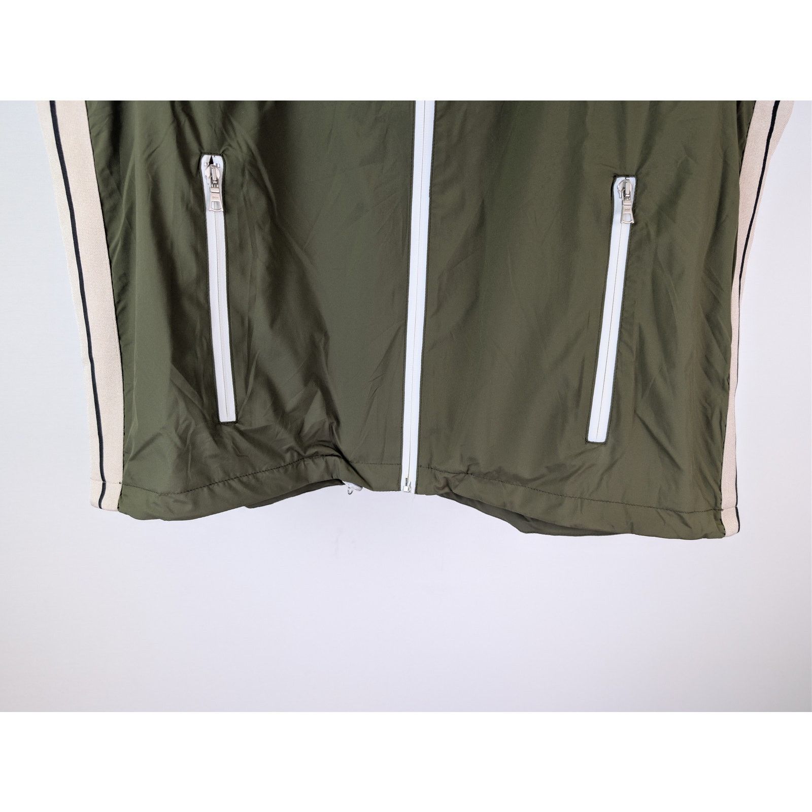 Palm Angels o1rshd1 Classic Logo Vest in Military Green / Off White Size US L / EU 52-54 / 3 - 4 Thumbnail