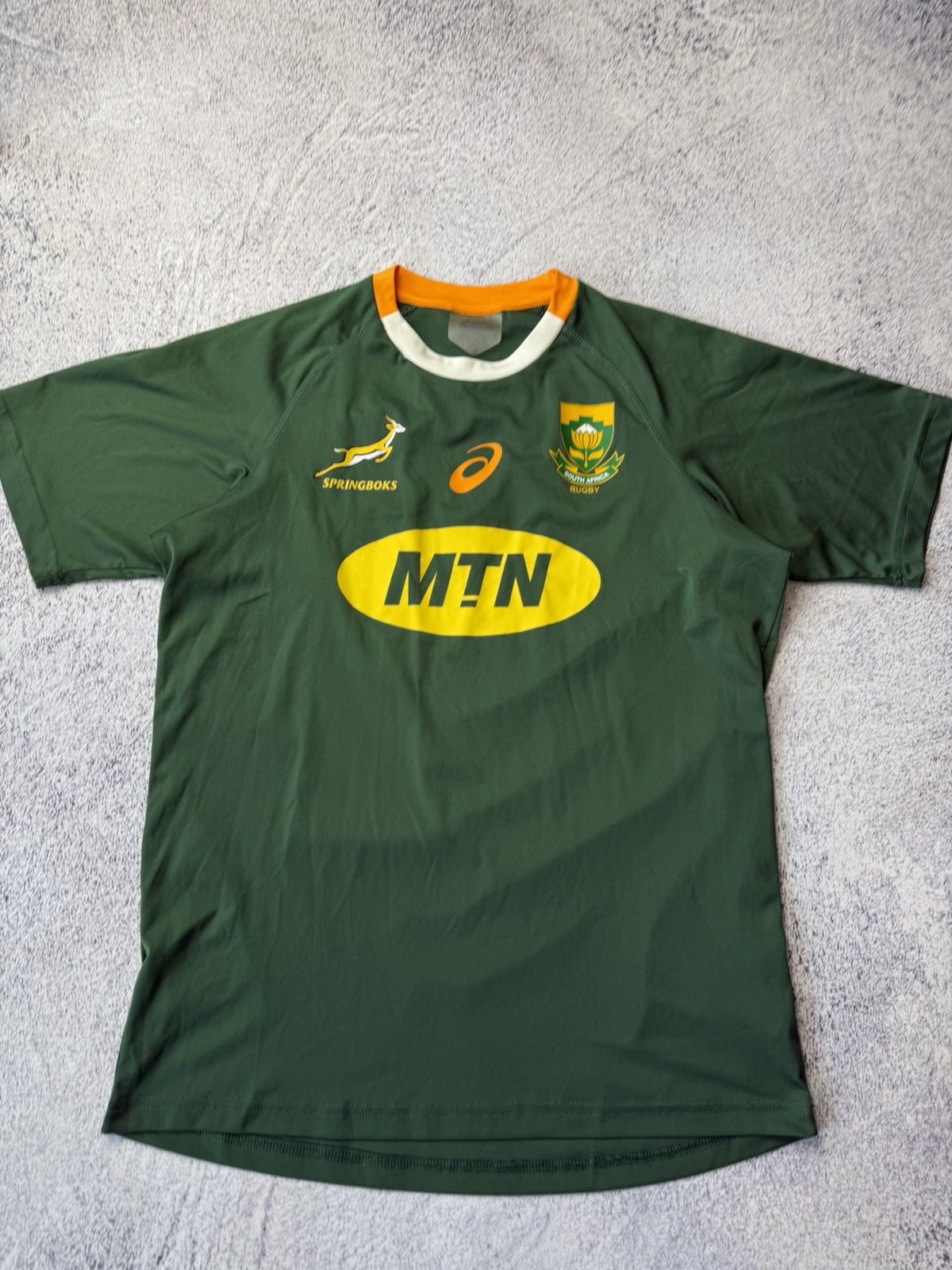 Asics Vintage Asics South Africa Rugby Jersey Size S Size US S / EU 44-46 / 1 - 2 Thumbnail