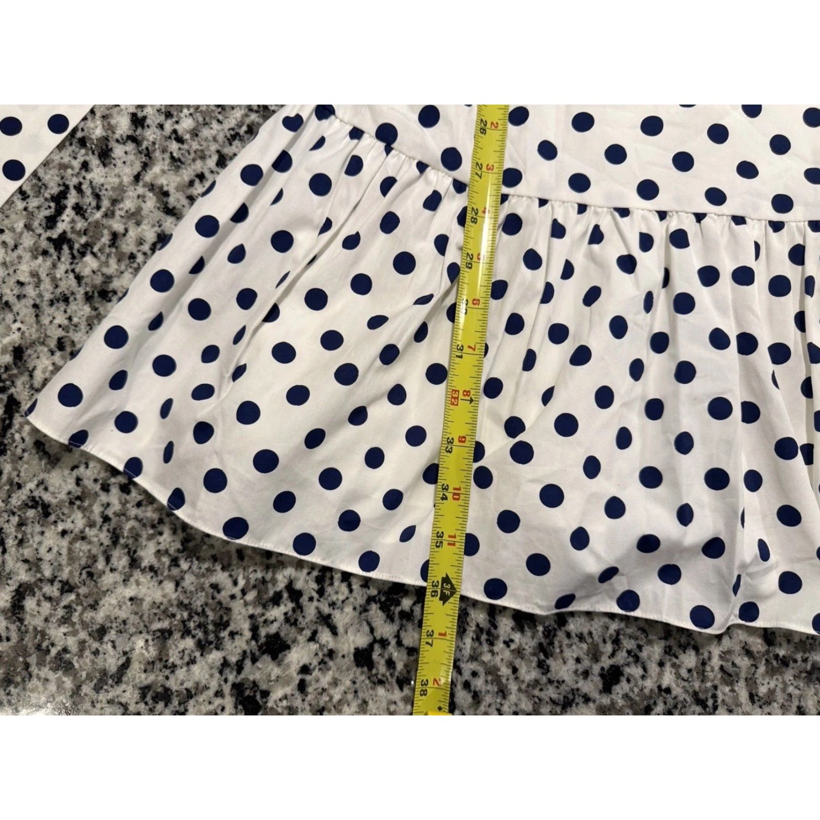 Alice + Olivia Alice + Olivia Dress Women Size 2 White Blue Polka Dot Sleeveless Mini Cotton Womens Size XS / US 0-2 / IT 36-38 - 3 Thumbnail