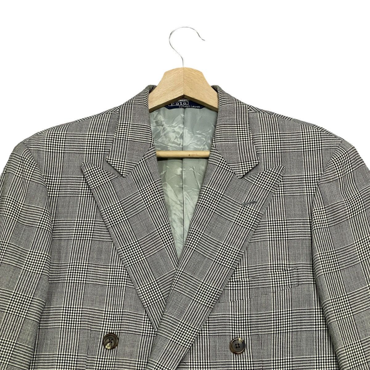 Polo Ralph Lauren Vintage 90s Polo Ralph Lauren Plaid Double Breast Blazer Size 38R - 6 Thumbnail