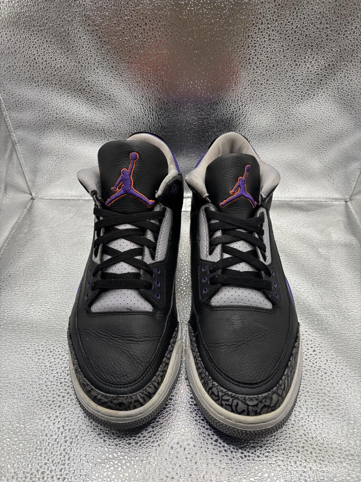 Jordan Brand Air Jordan 3 black court purple Size US 13 / EU 46 - 6 Thumbnail