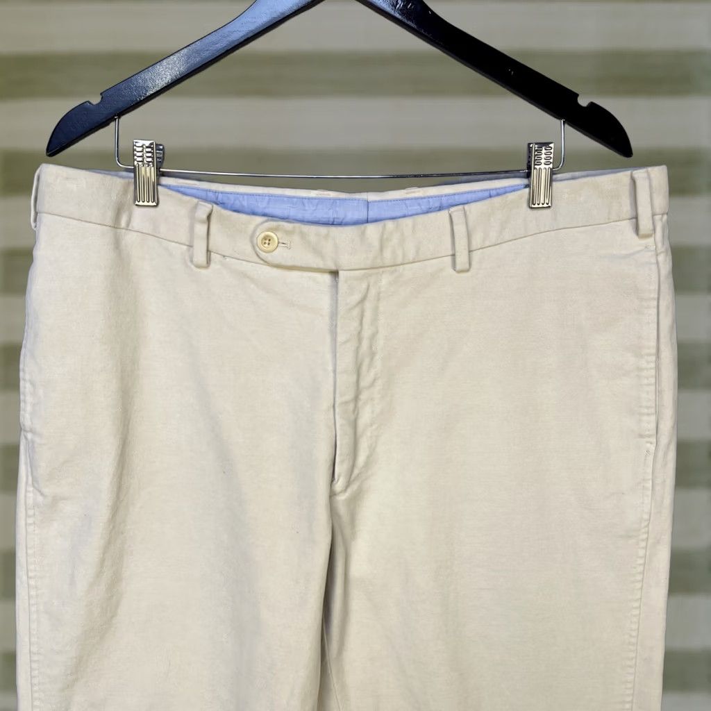 Sid Mashburn Sid Mashburn Chino Pant Sport Trouser Pants Mens 34 32 Beige Flat Front Preppy Solid Casual Size US 34 / EU 50 - 1 Thumbnail