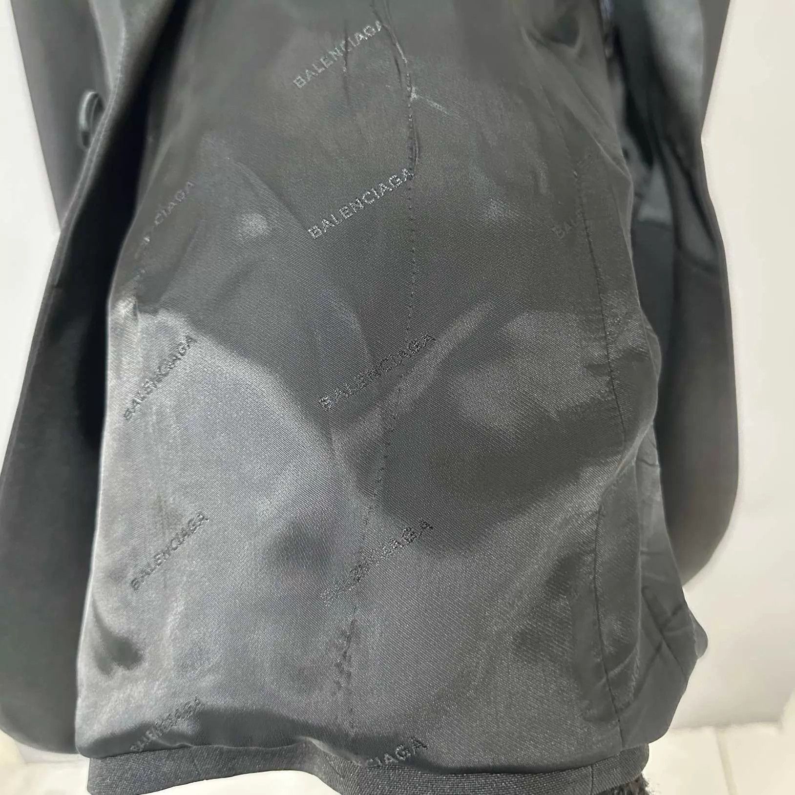Balenciaga Balenciaga Black Lining Slogan Print Blazer 38 Size XS / US 0-2 / IT 36-38 - 5 Thumbnail