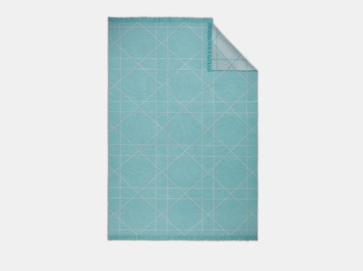 Dior o1w1db10425 HYP01PC Size: OS / Blanket in Turquoise Size ONE SIZE - 1 Thumbnail