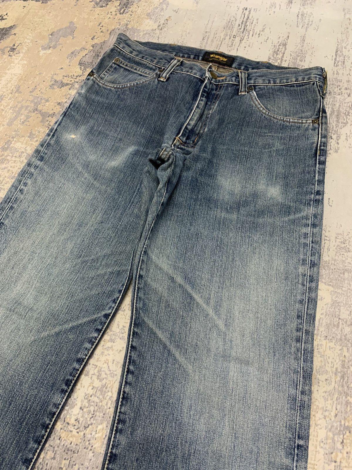 Wrangler Vintage Wrangler Distressed Denim Baggy Jeans 31x30 Size US 31 - 3 Thumbnail