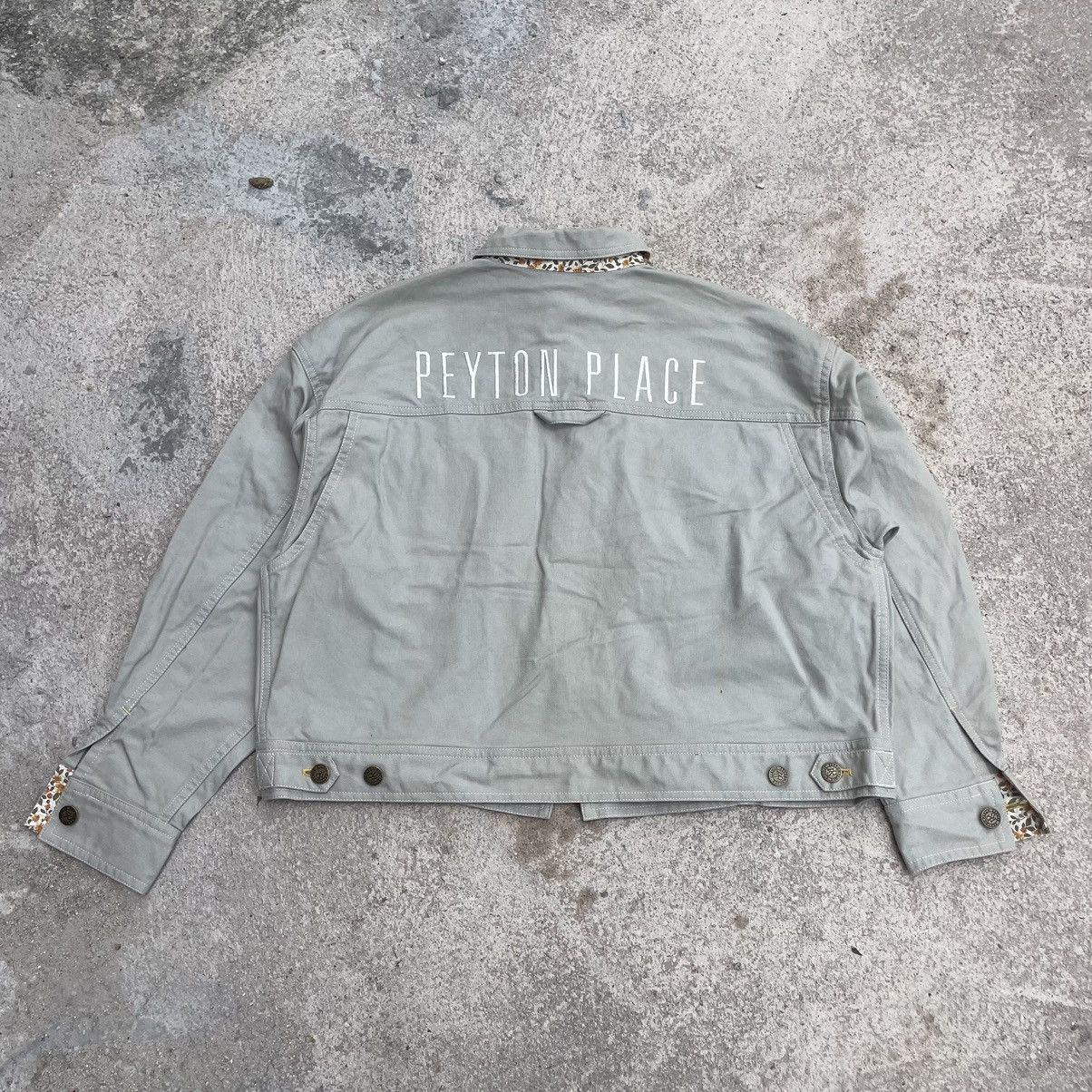 Japanese Brand “PEYTON PLACE SPORTS” PPFM FOR WOMAN FLORAL DENIM JACKET Size L / US 10 / IT 46 - 8 Thumbnail