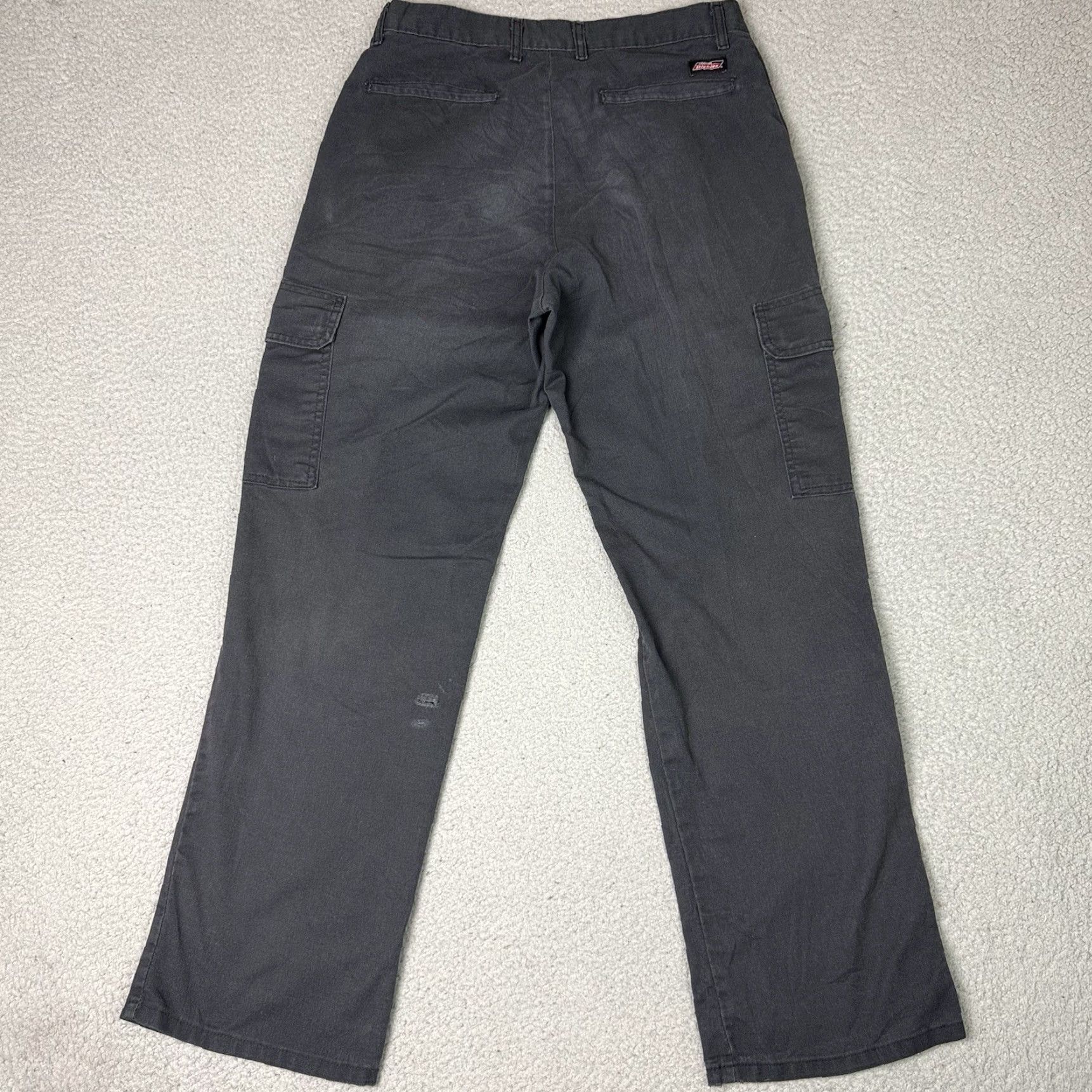 Dickies Dickies Pants Mens 32x32 Black Cargo Pocket Wide Straight Leg Relaxed Work Utility Casual Pants Mens Size US 32 / EU 48 - 5 Thumbnail
