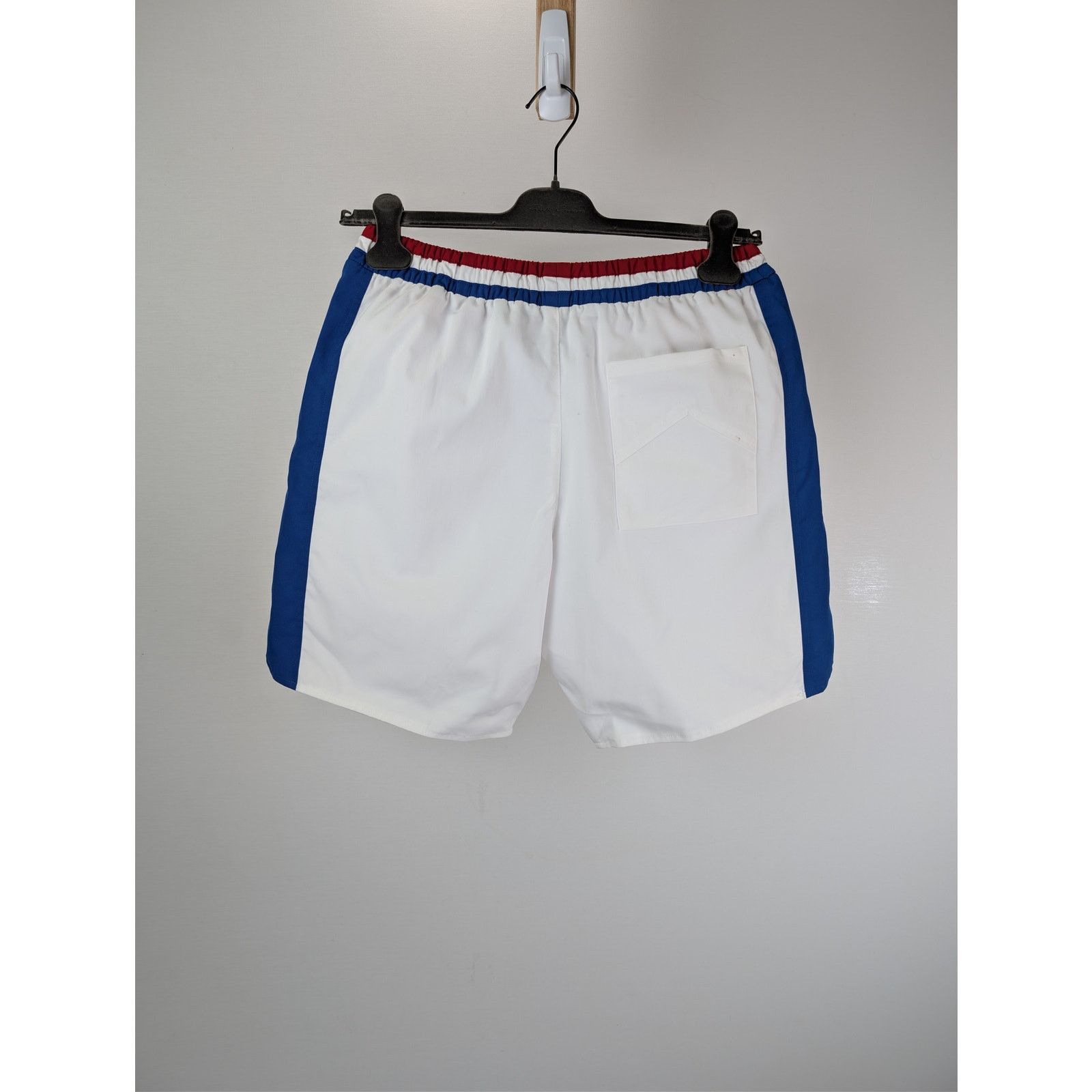 Rhude o1rshd1 CC20 Chevron Track Shorts in White/Blue/Red Size US 32 / EU 48 - 10 Thumbnail