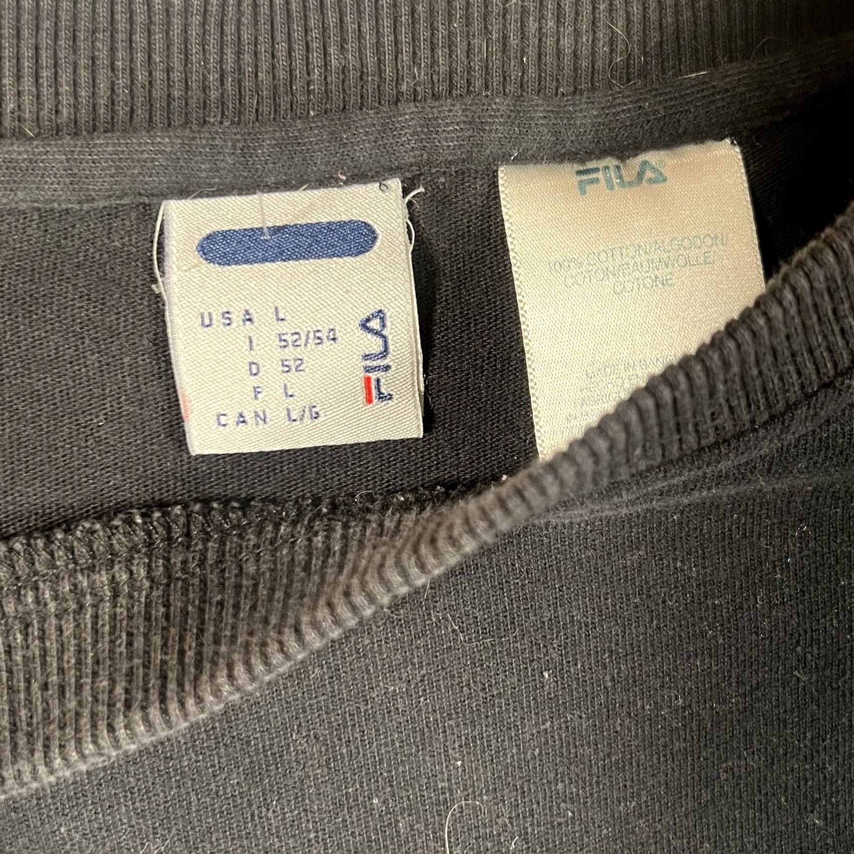 Fila VINTAGE Fila Sweatshirt Crew Neck Striped Embroidered Logo 90s Gray Size L Mens Size US L / EU 52-54 / 3 - 3 Thumbnail