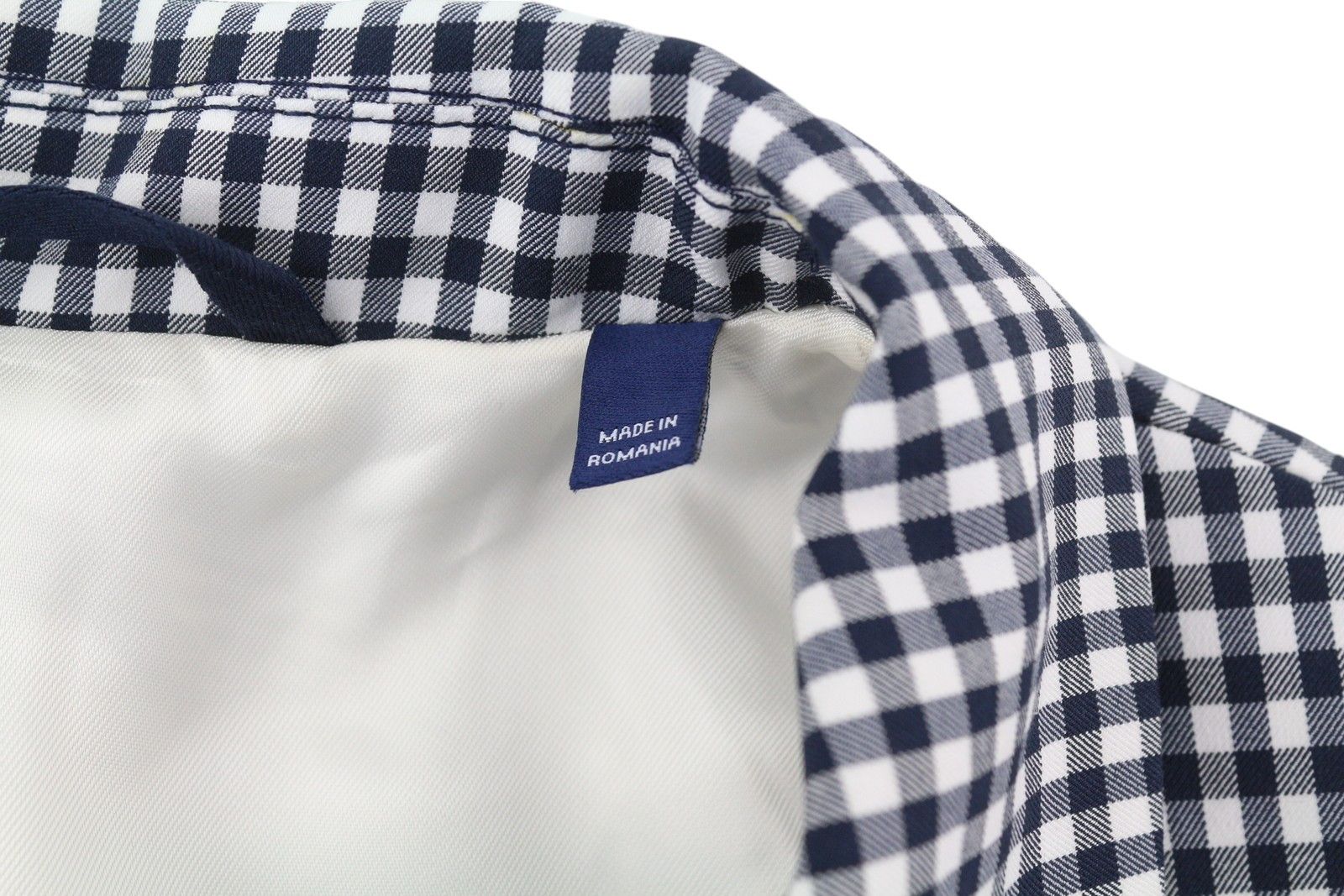 Gant GINGHAM STRETCH REGULAR EU38 Blue Plaid 85312 Size M / US 6-8 / IT 42-44 - 8 Thumbnail