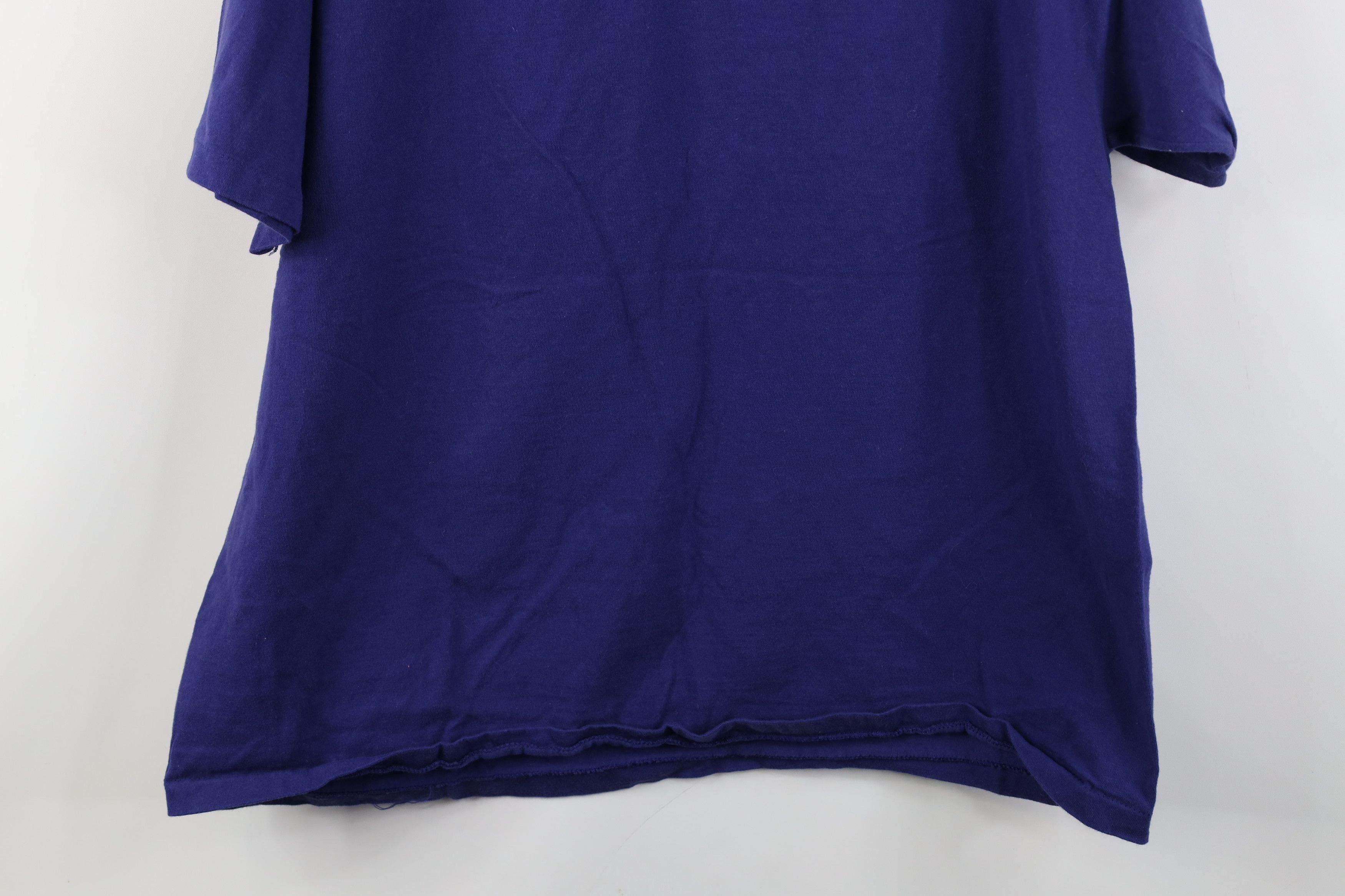 Vintage Vintage 90s Get Wild Get Woolly Mammoth Zoo T-Shirt Blue USA Size US XL / EU 56 / 4 - 12 Thumbnail