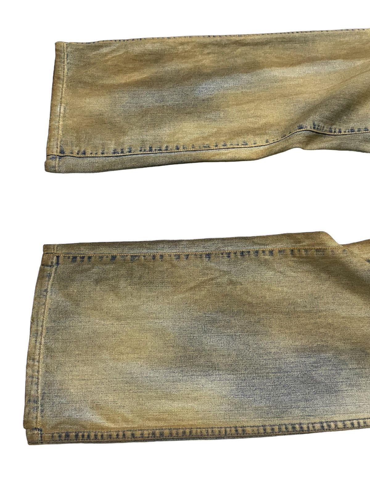 Diesel × Hysteric Glamour Vintage Diesel TrompeL’oeil Loose Baggy Mud Wash Jeans Size US 33 - 17 Thumbnail
