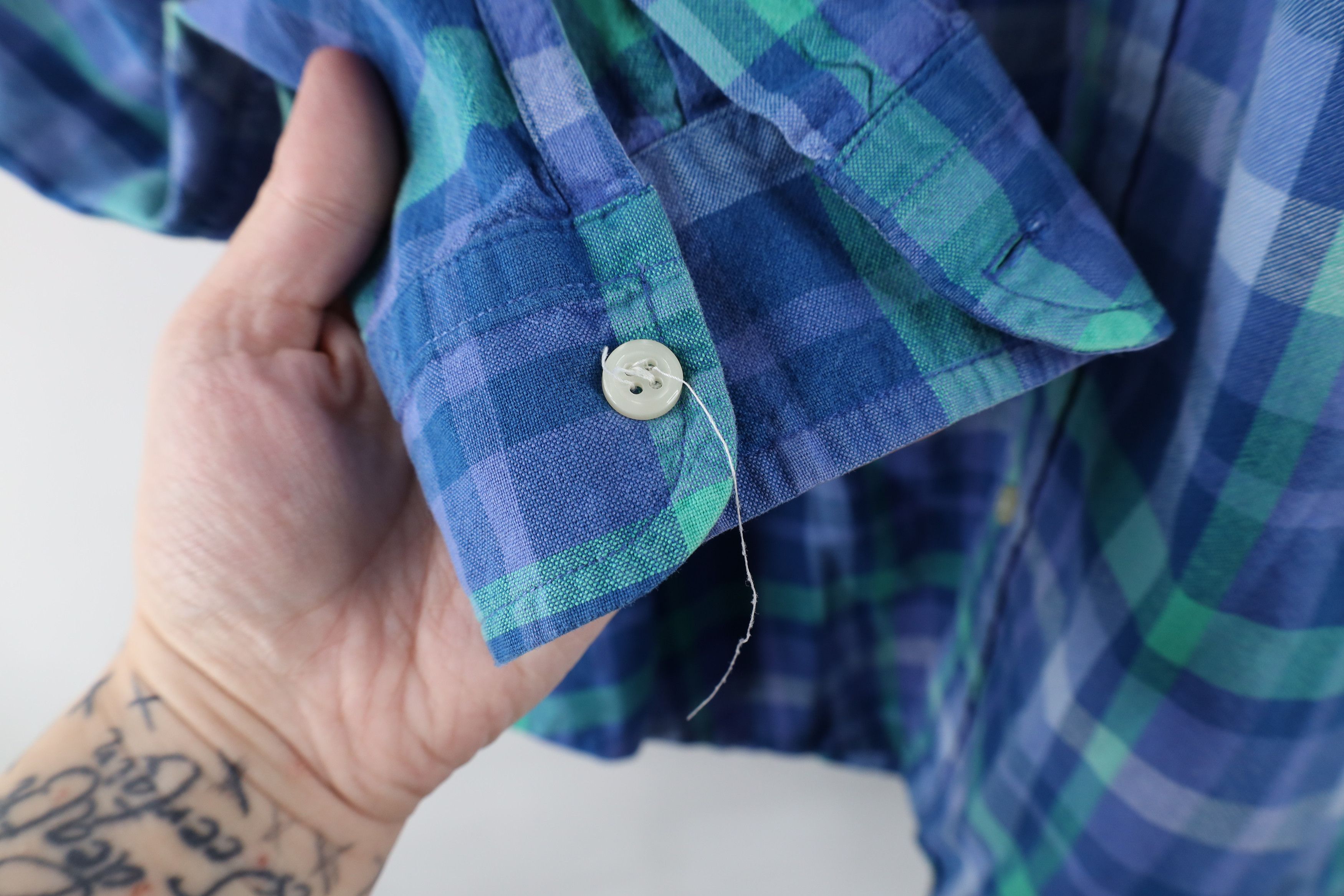Ralph Lauren × Vintage Vintage 90s Ralph Lauren Bradfield Flannel Button Down Shirt Size US M / EU 48-50 / 2 - 5 Thumbnail