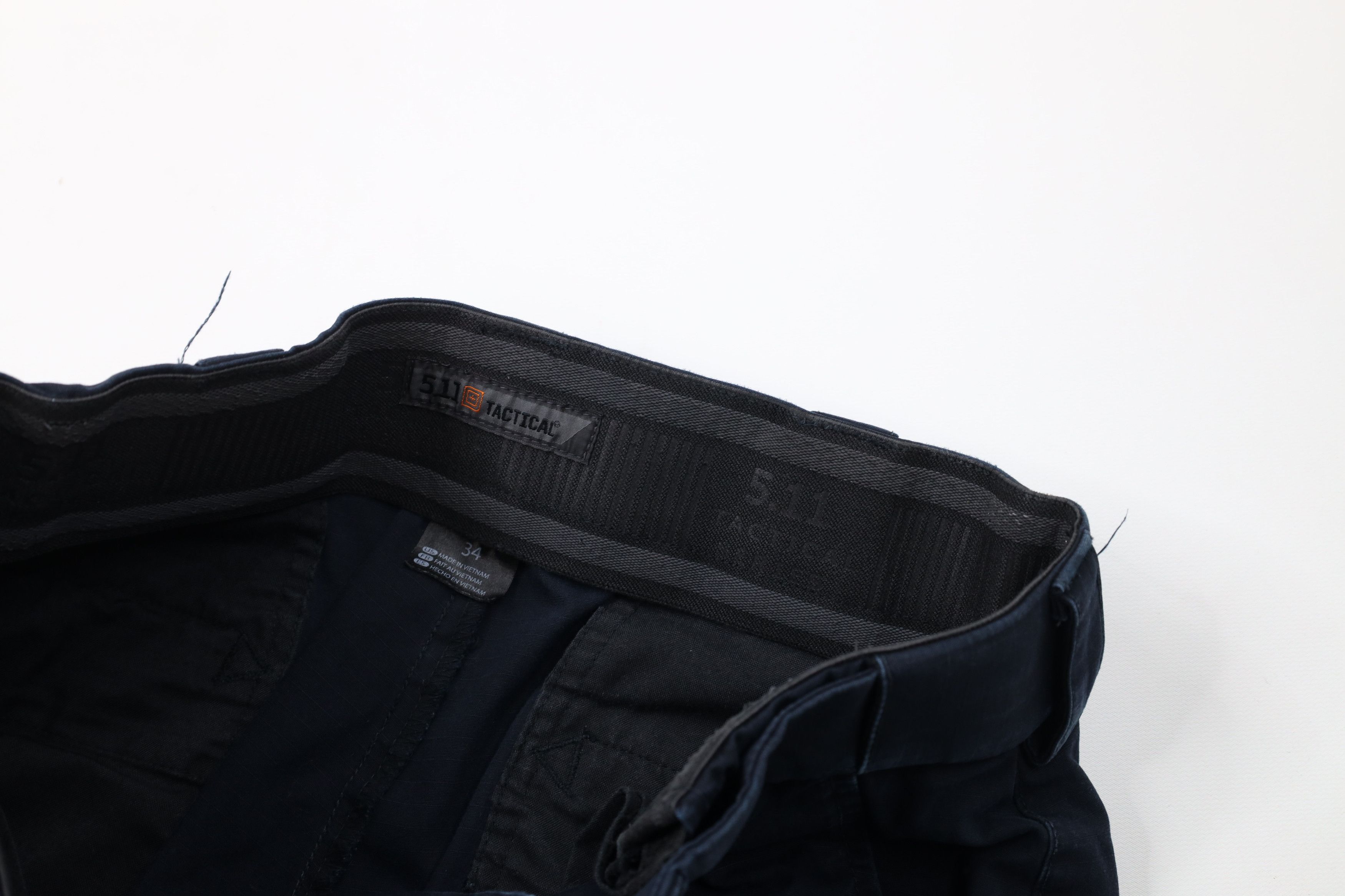 Vintage 5.11 Tactical Series Ripstop Uniform Cargo Pants Navy Blue Size US 34 / EU 50 - 8 Thumbnail