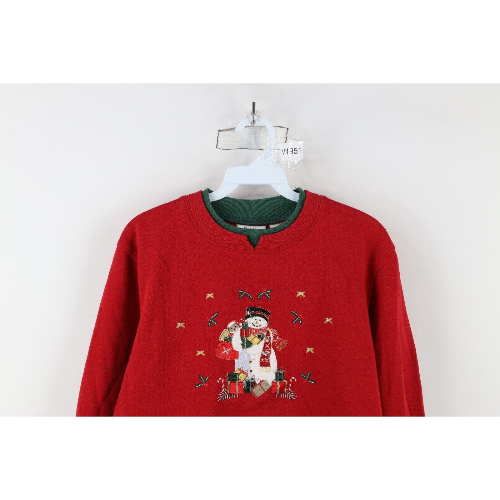 Vintage Vintage 90s Streetwear Womens Medium Faded Christmas Snowman Size M / US 6-8 / IT 42-44 - 2 Thumbnail