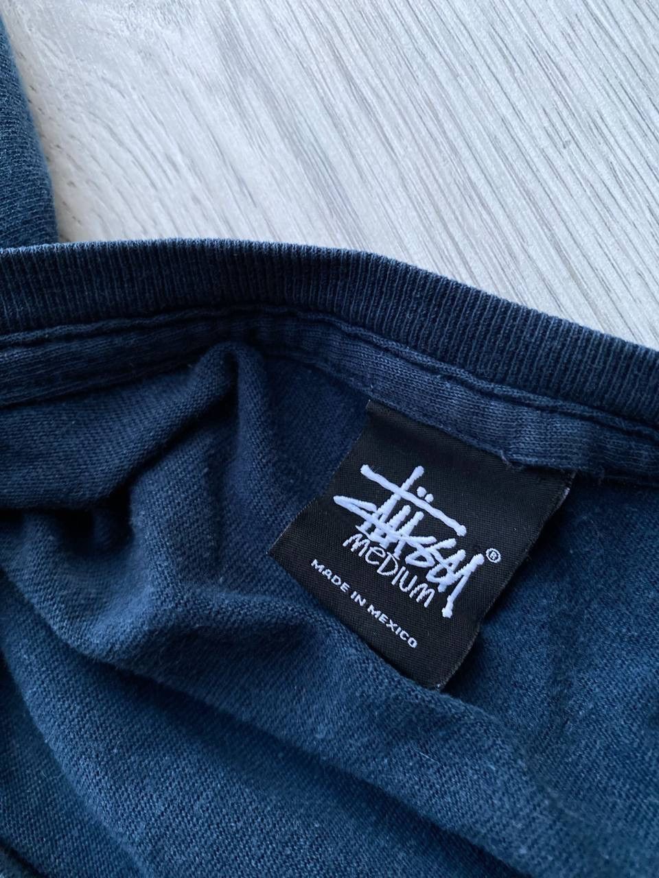 Stussy × Vintage Vintage Stussy Blue Big Logo Boxy T-shirt Y2K M Size US M / EU 48-50 / 2 - 6 Thumbnail
