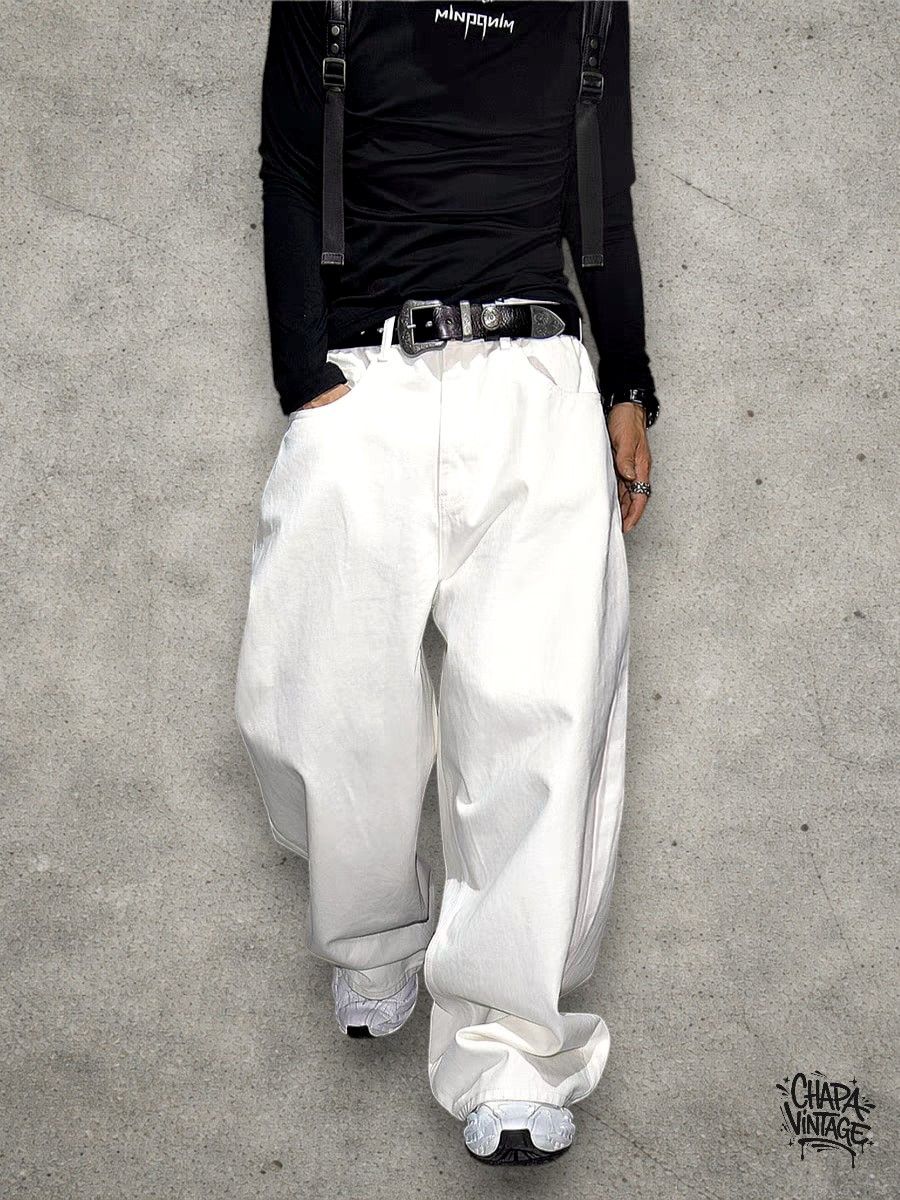 Japanese Brand Baggy white jeans Size US 32 / EU 48 - 1 Thumbnail