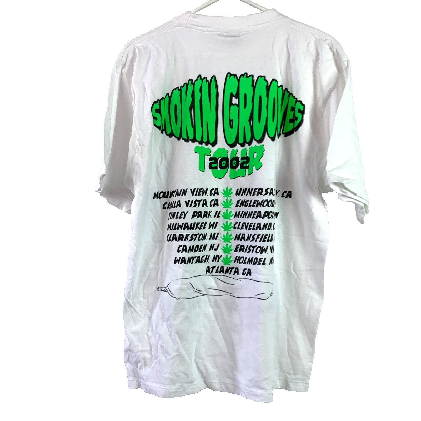 Vintage 2002 Smokin Grooves Lauryn Hill Outkast Roots Tee