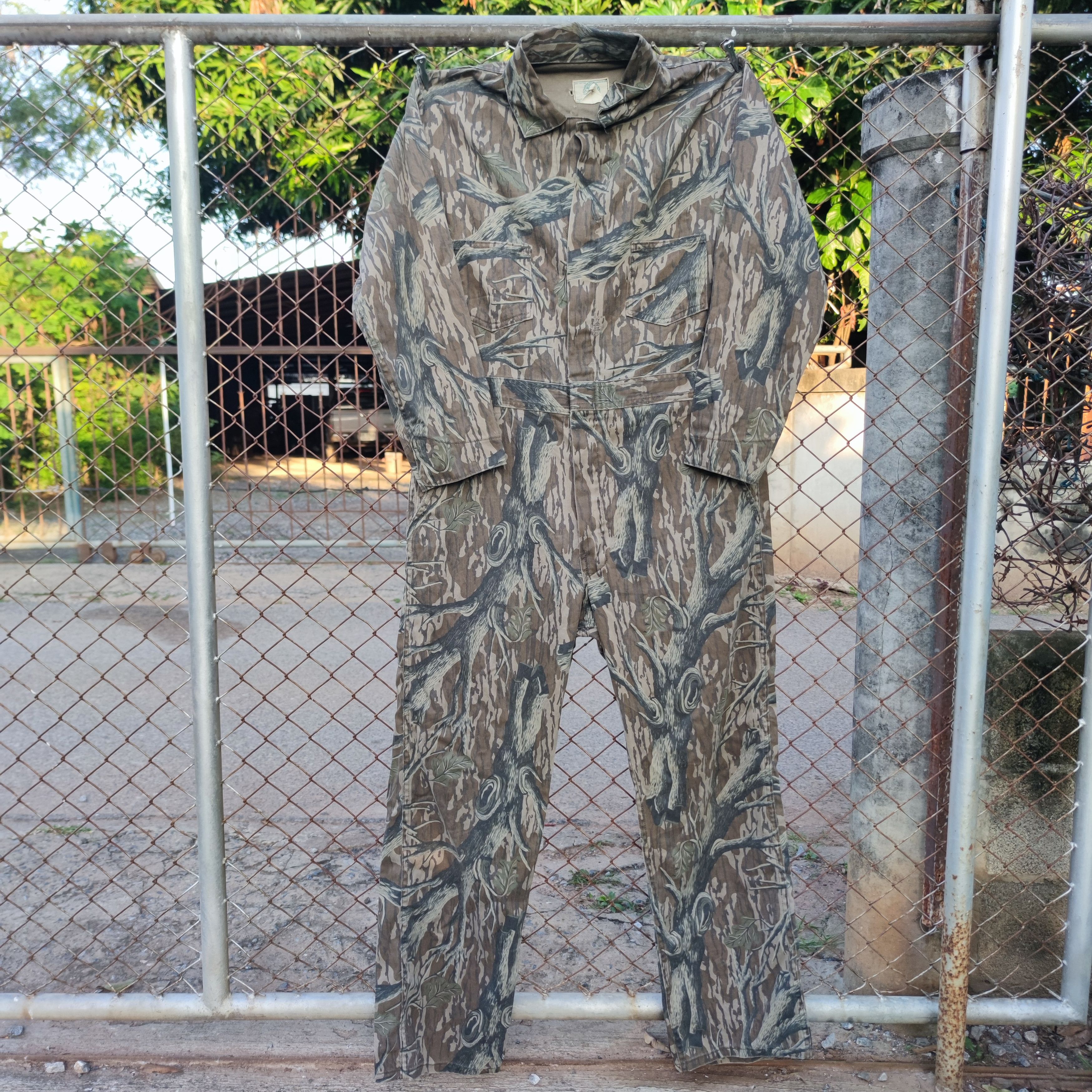 Mossy Oaks × Vintage Mossy Oak Full Foliage Camo Hunting Cotton Coveralls LG Size US 44 / EU 60 - 1 Thumbnail