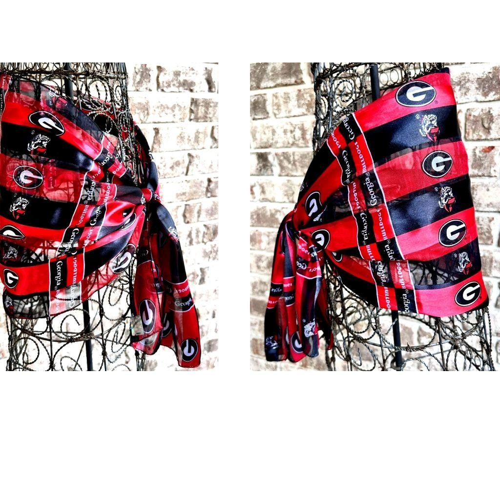 Other VTG University Georgia Scarf Retro UGA Football Bulldogs Da Size ONE SIZE - 3 Thumbnail