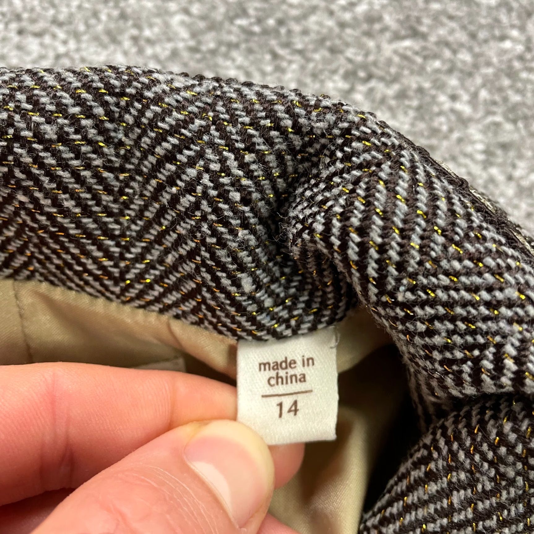 Coldwater Creek Coldwater Creek Blazer Jacket Womens 14 Brown Plaid Single-Breasted Notch Lapel Tweed Regular Fit Size XL / US 12-14 / IT 48-50 - 6 Thumbnail