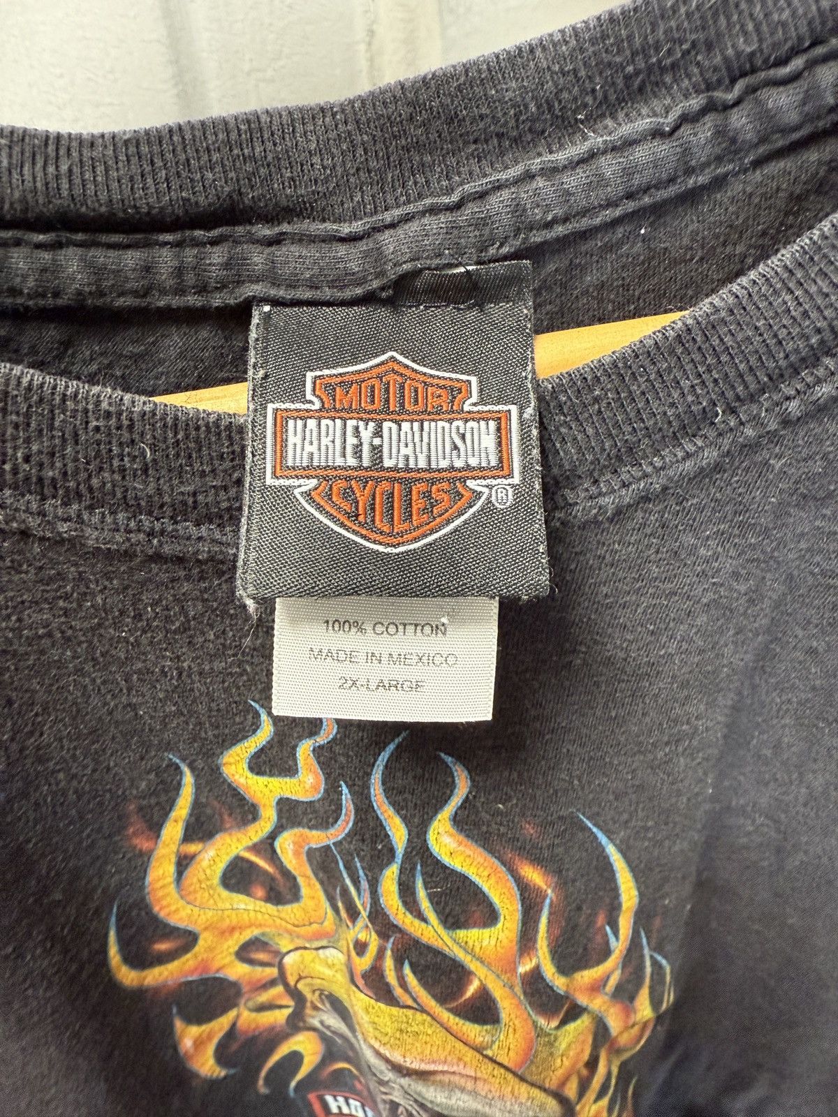 Harley Davidson Vintage Skull Harley Tee Size US XL / EU 56 / 4 - 4 Thumbnail
