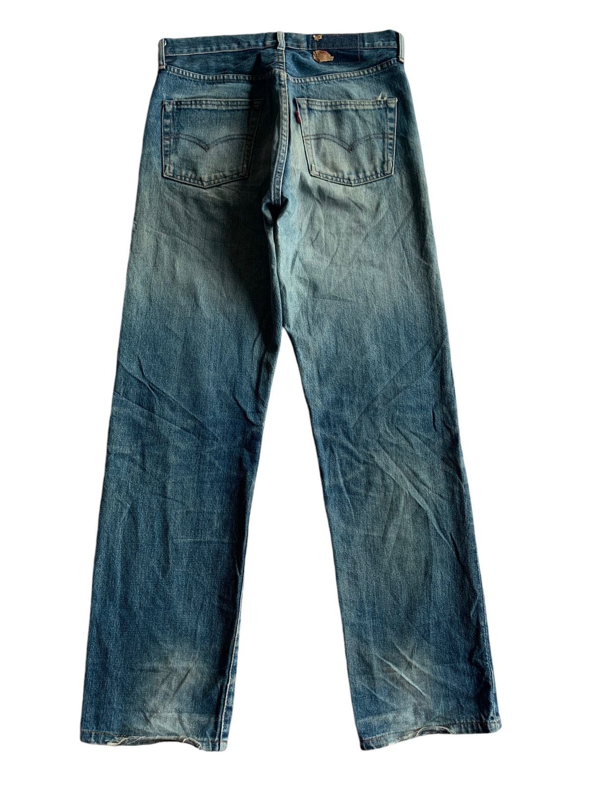 Vintage Levis Big E 502XX Selvedge Distressed Denim
