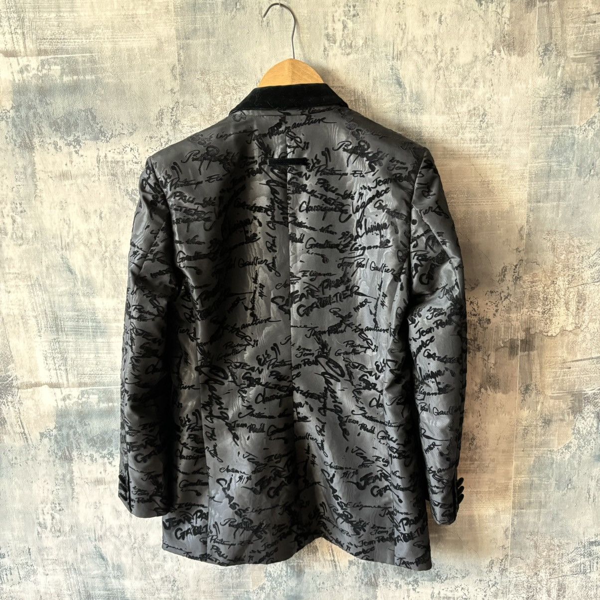 jean paul gaultier gothic monogram jacket/blazer