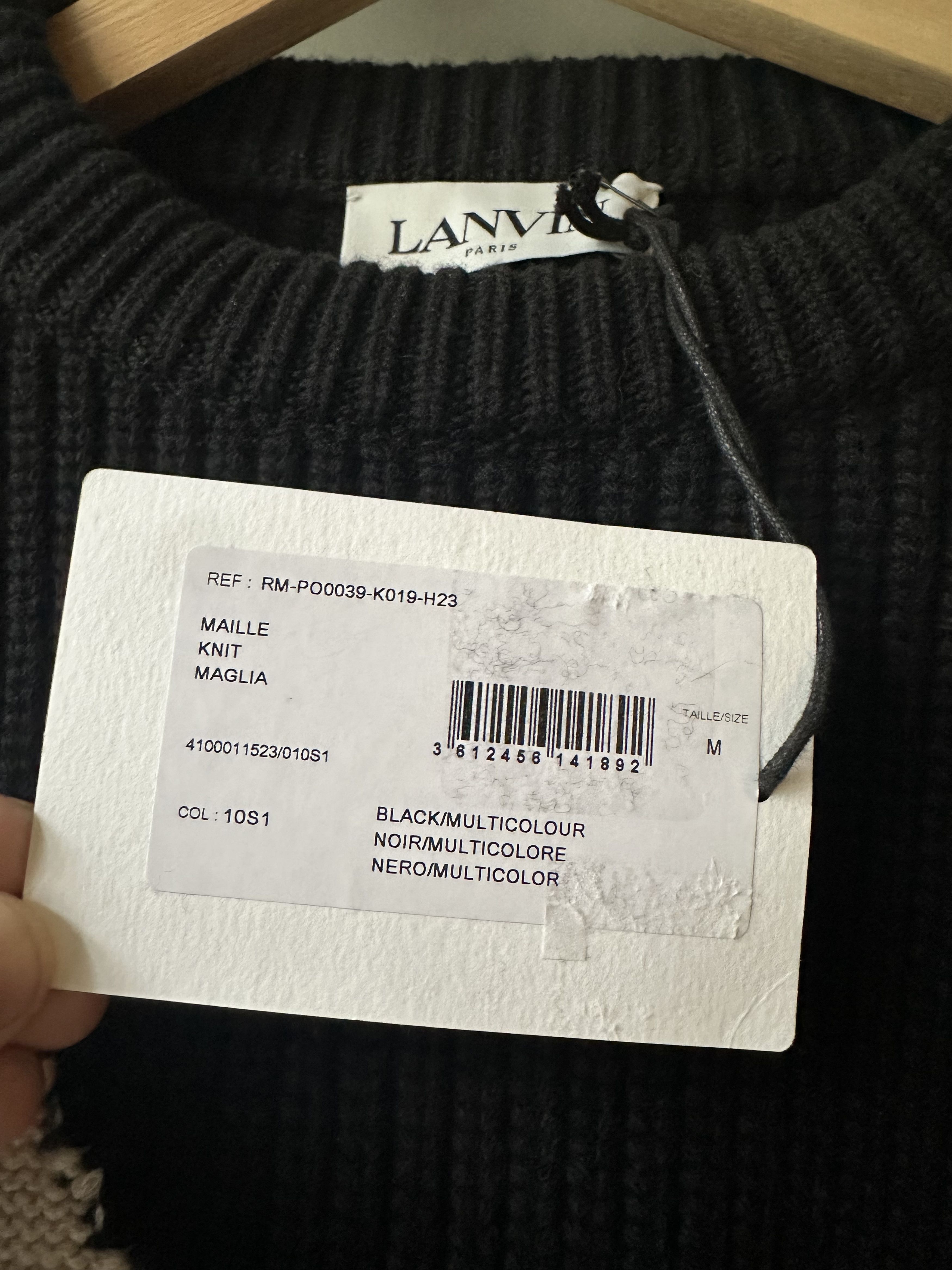 Lanvin Lanvin Floral Intarsia Knit Crewneck Sweater Size US M / EU 48-50 / 2 - 4 Thumbnail