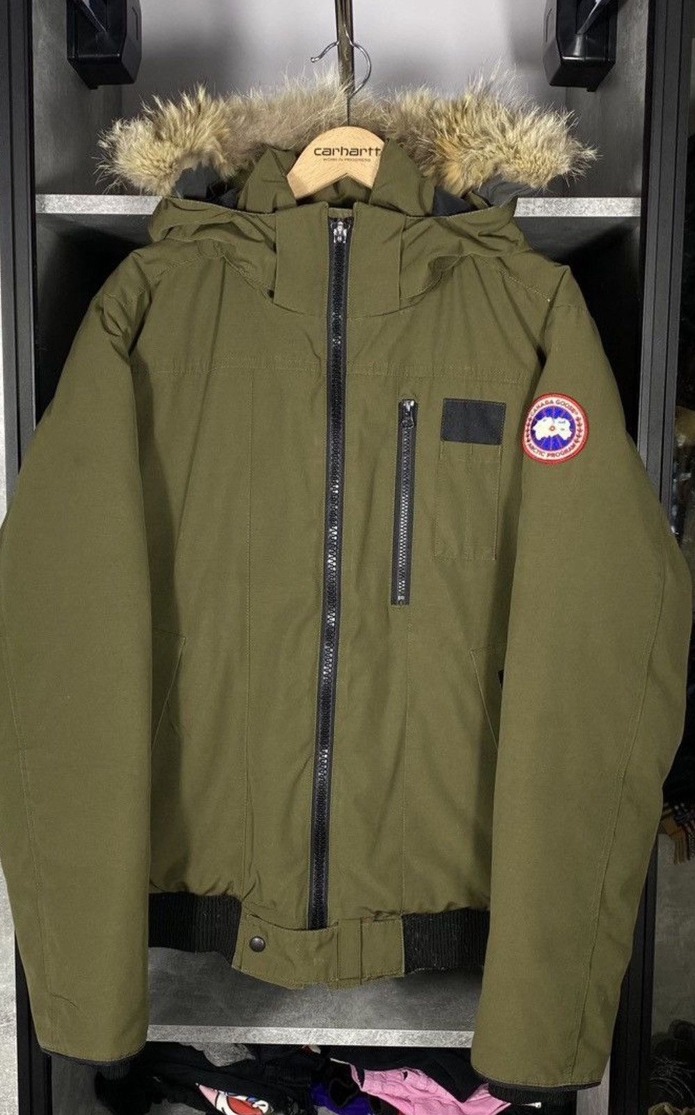 Canada Goose × Vintage CANADA GOOSE CHILLIWACK BOMBER STYLE DOWN PUFFER JACKET COAT Size US L / EU 52-54 / 3 - 7 Thumbnail