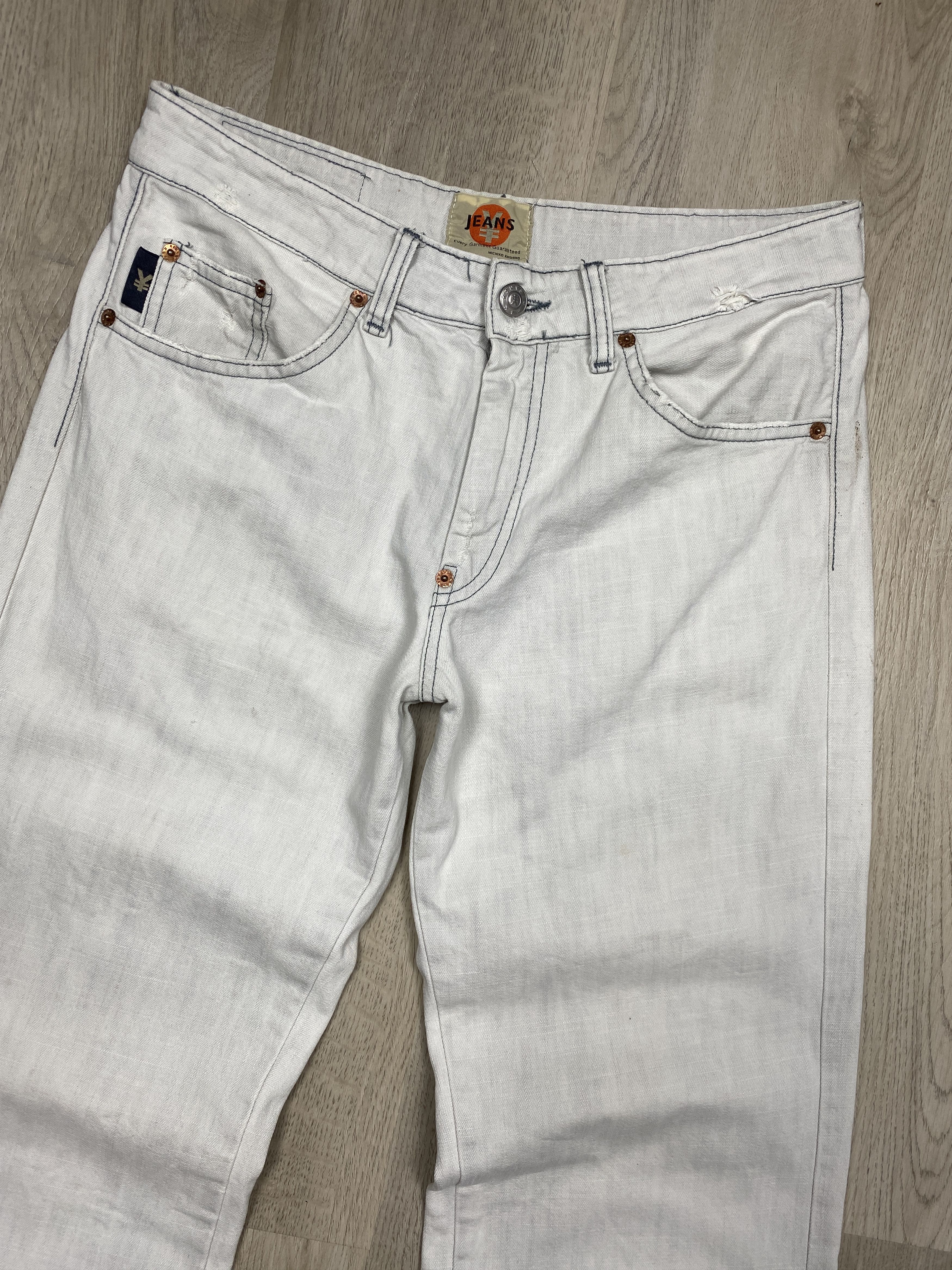Japanese Brand Michiko Koshino Vintage Japanese Denim Pants Jeans Size US 30 / EU 46 - 2 Thumbnail