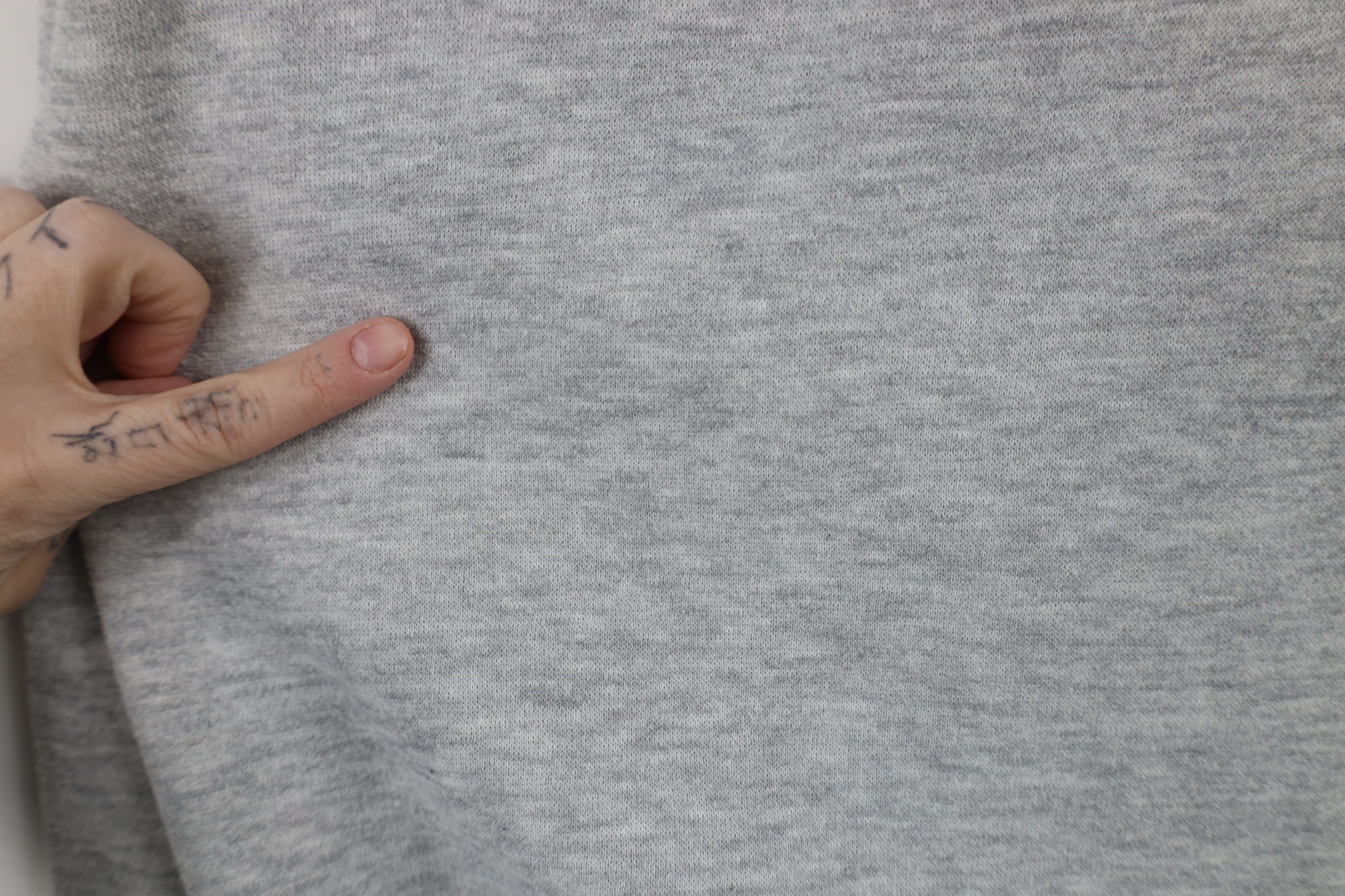 Vintage Vintage 90s Streetwear Henley Sweatshirt Heather Gray Size US M / EU 48-50 / 2 - 6 Thumbnail