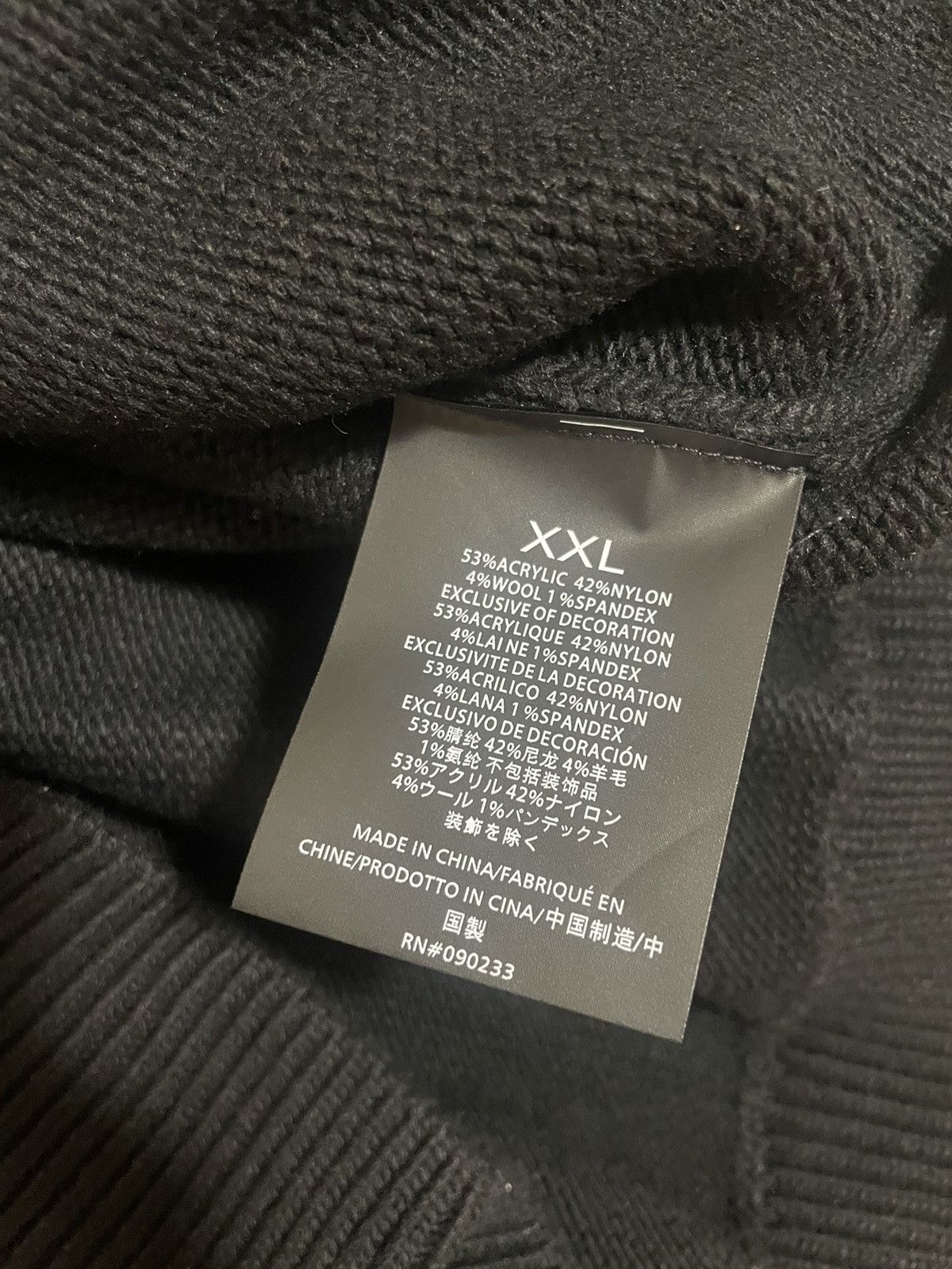 Fear of God Fear of God FW25 Script Crewneck Black Knit Size US XXL / EU 58 / 5 - 5 Thumbnail