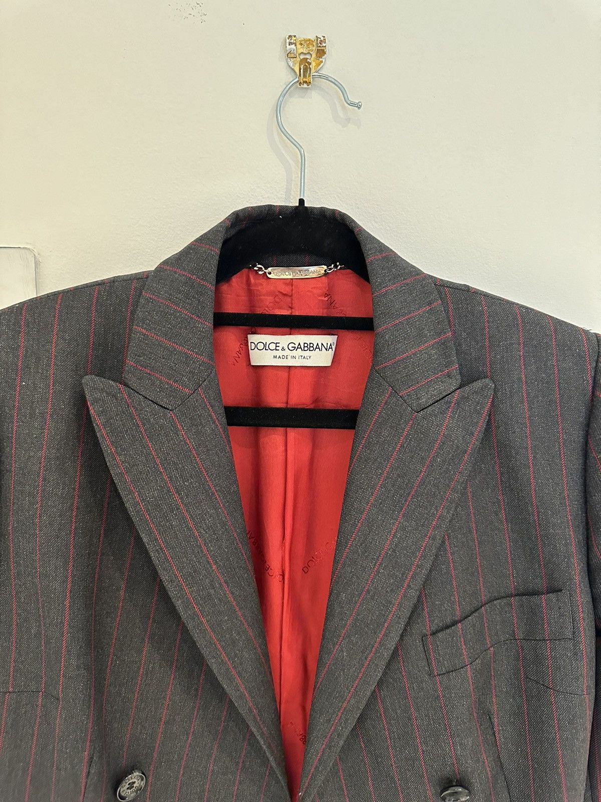 Dolce & Gabbana Dolce & Gabbana - 2000 striped wool blazer Size S / US 4 / IT 40 - 10 Thumbnail