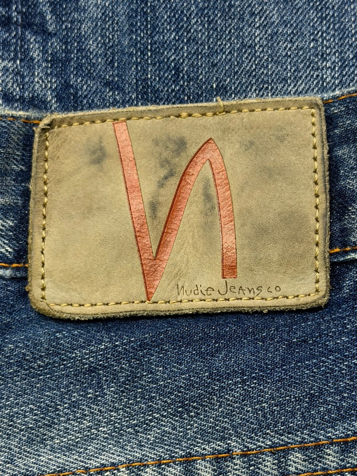 Nudie Jeans Vintage Nudie Jeans Grim Tim David Replica Distressed Denim Size US 31 - 13 Thumbnail