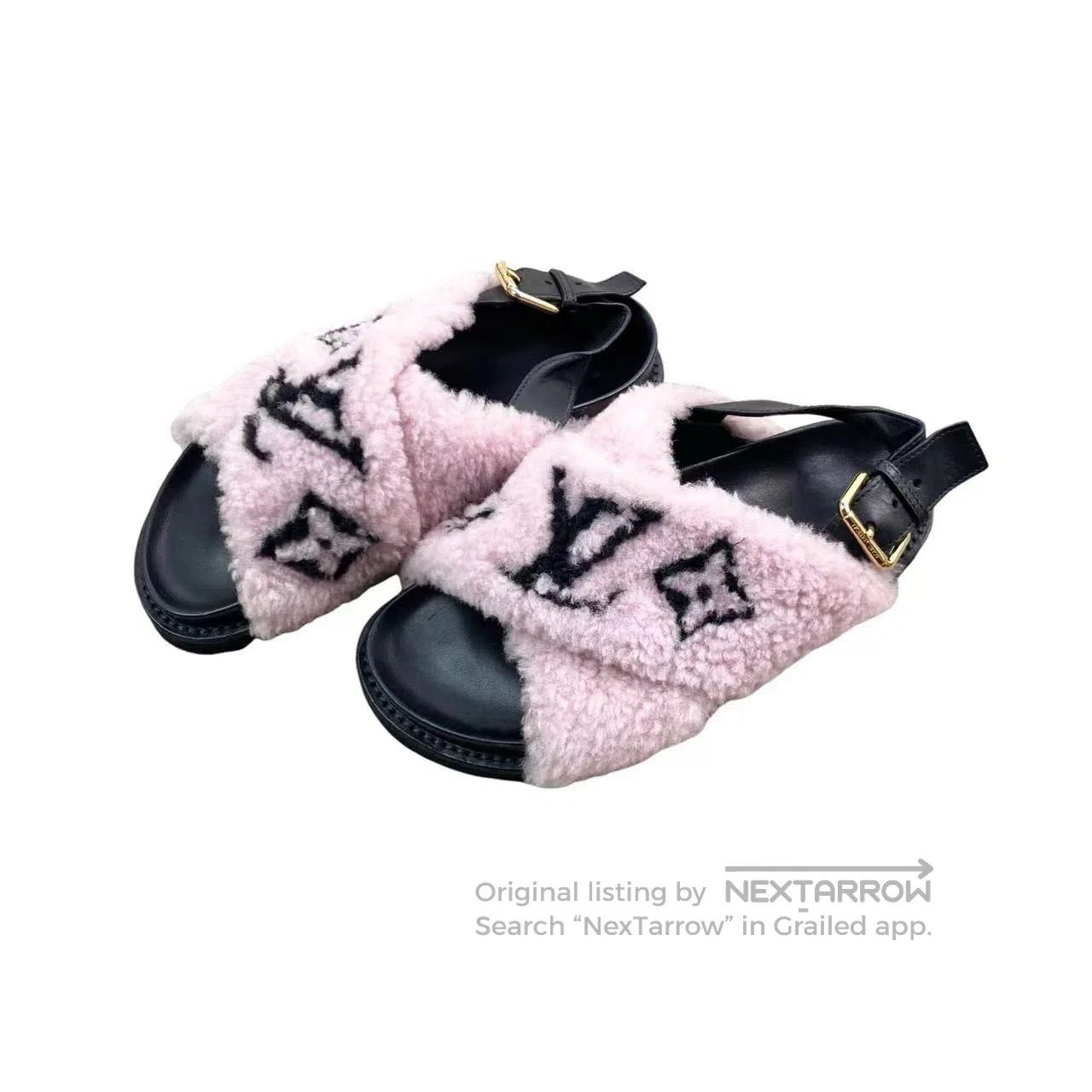 Louis Vuitton Louis Vuitton 23SS plush sandals| Size US 6.5 / IT 36.5 - 1 Thumbnail