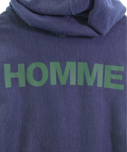Comme des Garcons Homme Hoodie Cotton Logo Print Inseam Pocket Navy Blue Size US M / EU 48-50 / 2 - 9 Thumbnail