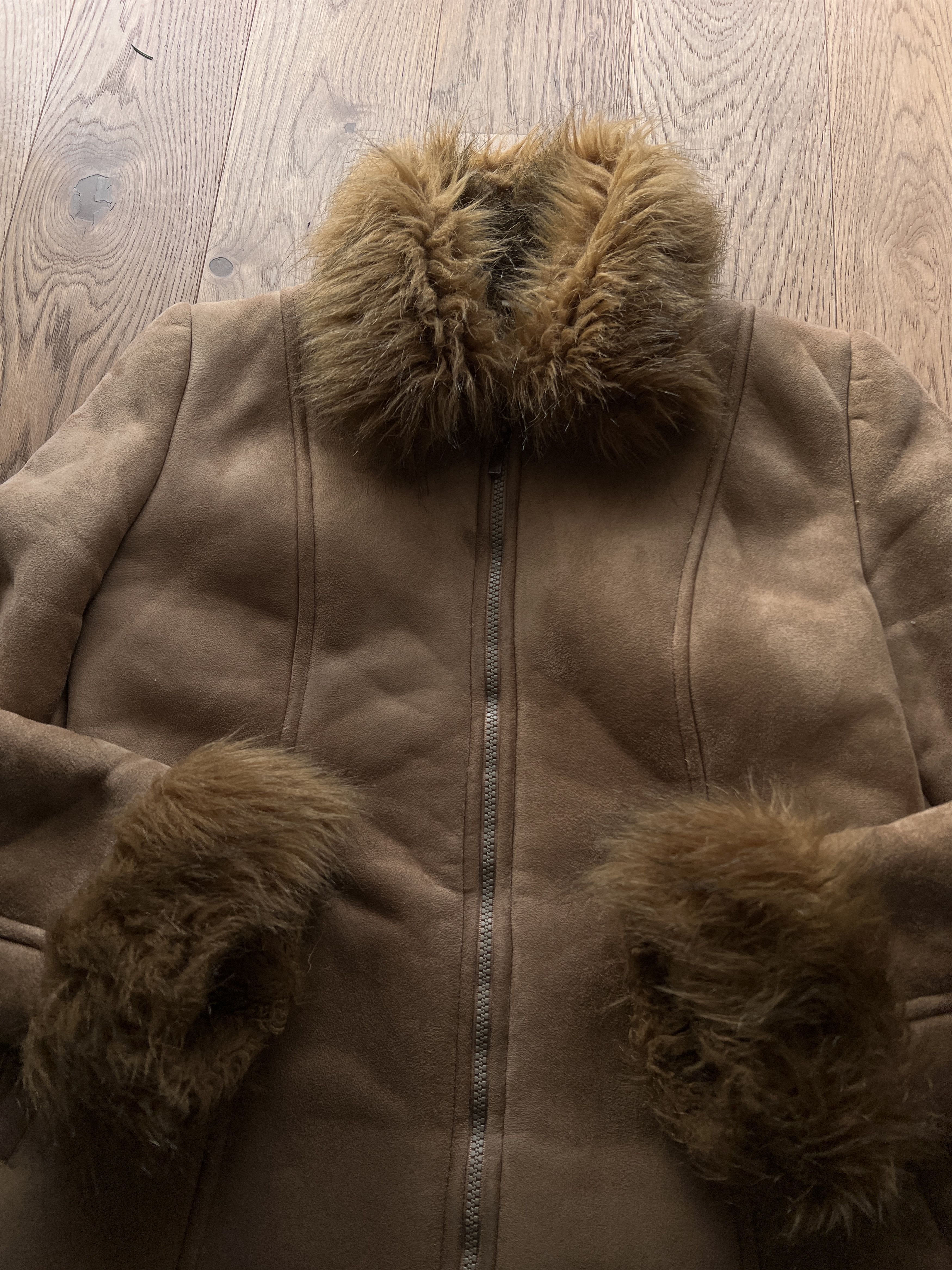 Hysteric Glamour Crazy vintage 00s shearling coat lamb fur jacket micro suede Size S / US 4 / IT 40 - 8 Thumbnail