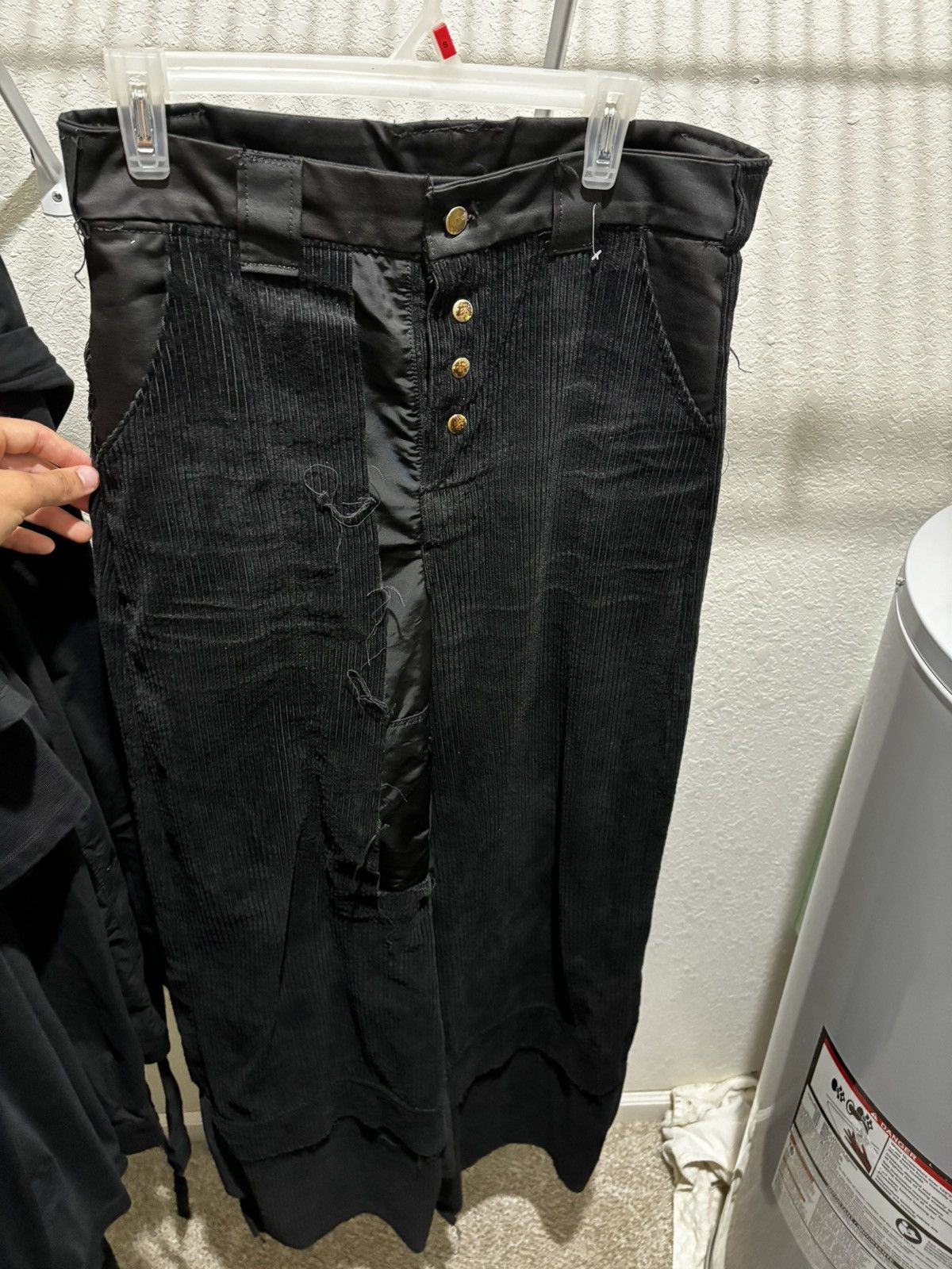 Rick Owens Swampgod Stovel Wide Black Pants Size US 31 - 2 Thumbnail