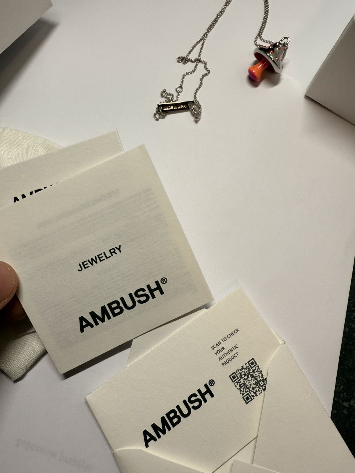 Ambush Design Ambush multicolor Mushroom Charm silver Necklace new Japan Size ONE SIZE - 11 Thumbnail