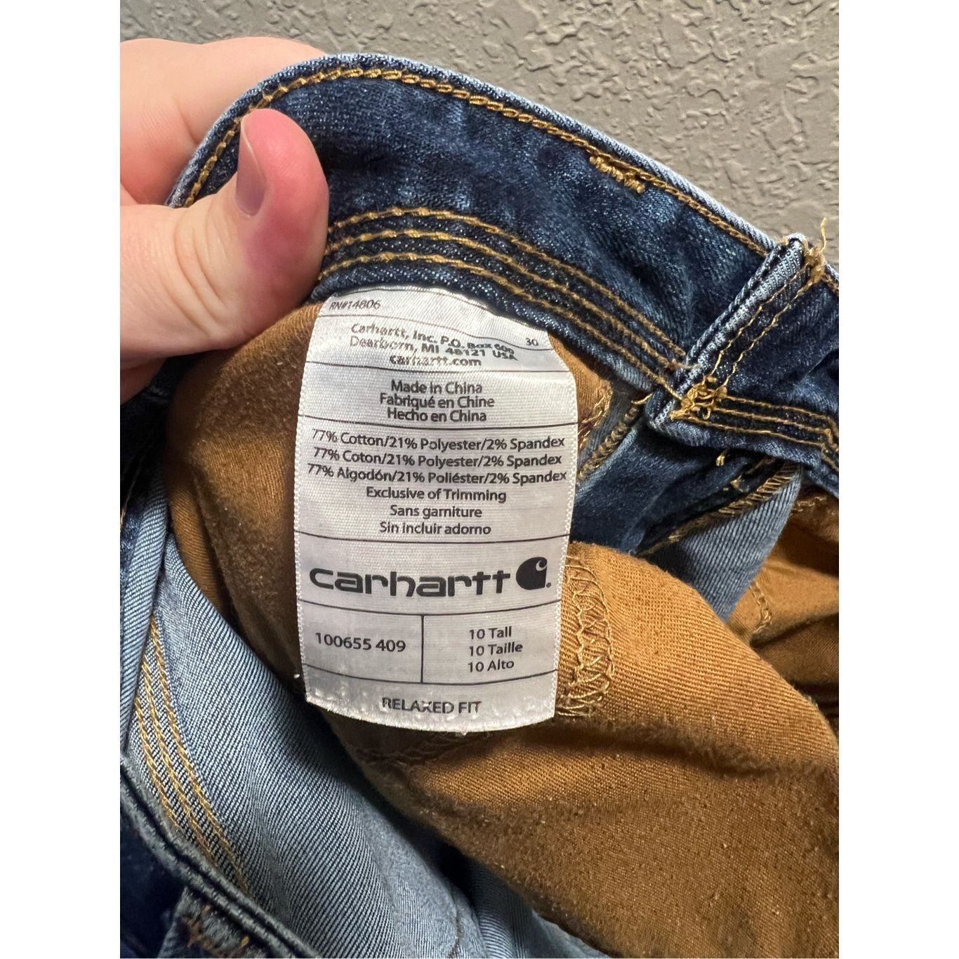 Carhartt Carhartt Relaxed Fit Woman’s Blue Jeans Size 10 Tall - See P Size 32" / US 10 / IT 46 - 11 Thumbnail