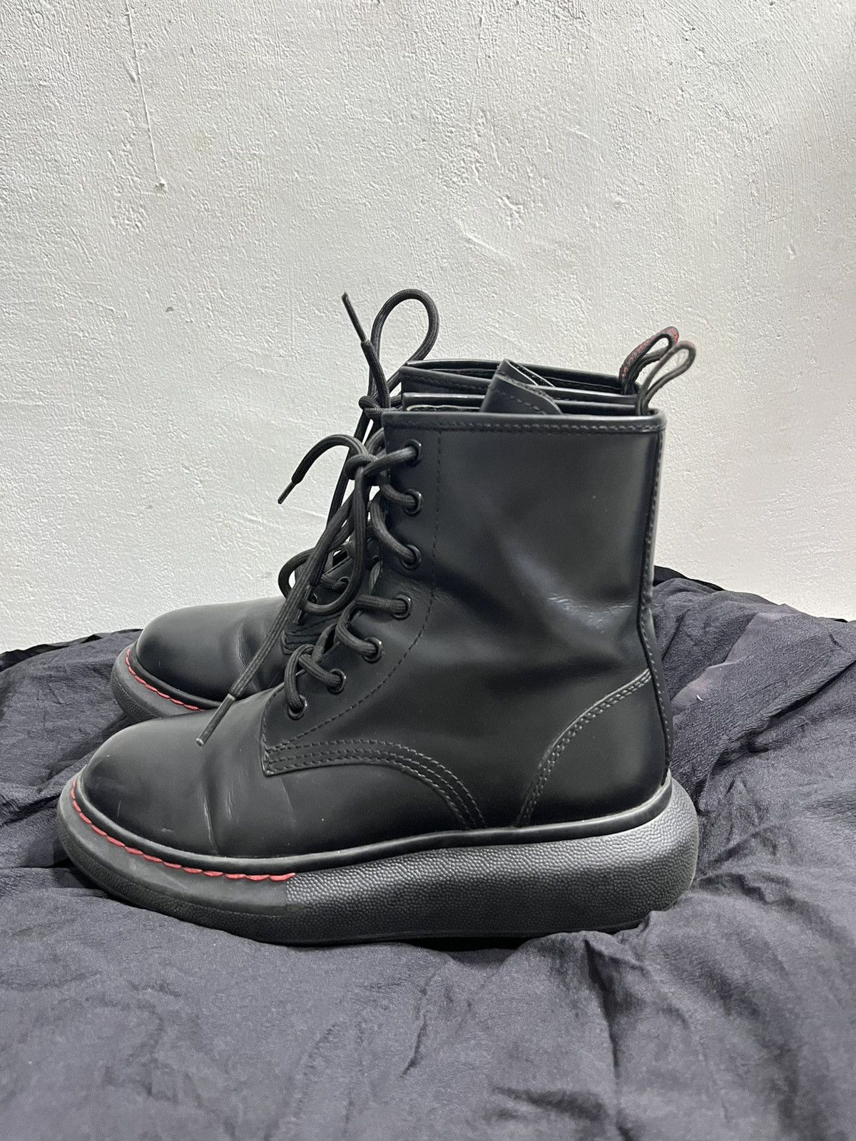 Alexander McQueen FW22 Alexander McQueen Hybrid Combat leather boot Size US 5 / IT 35 - 1 Thumbnail