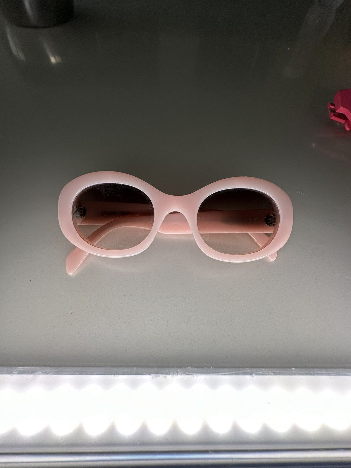 Celine Triomphe Oval Sunglasses, 52mm - Pink | Grailed display picture 2