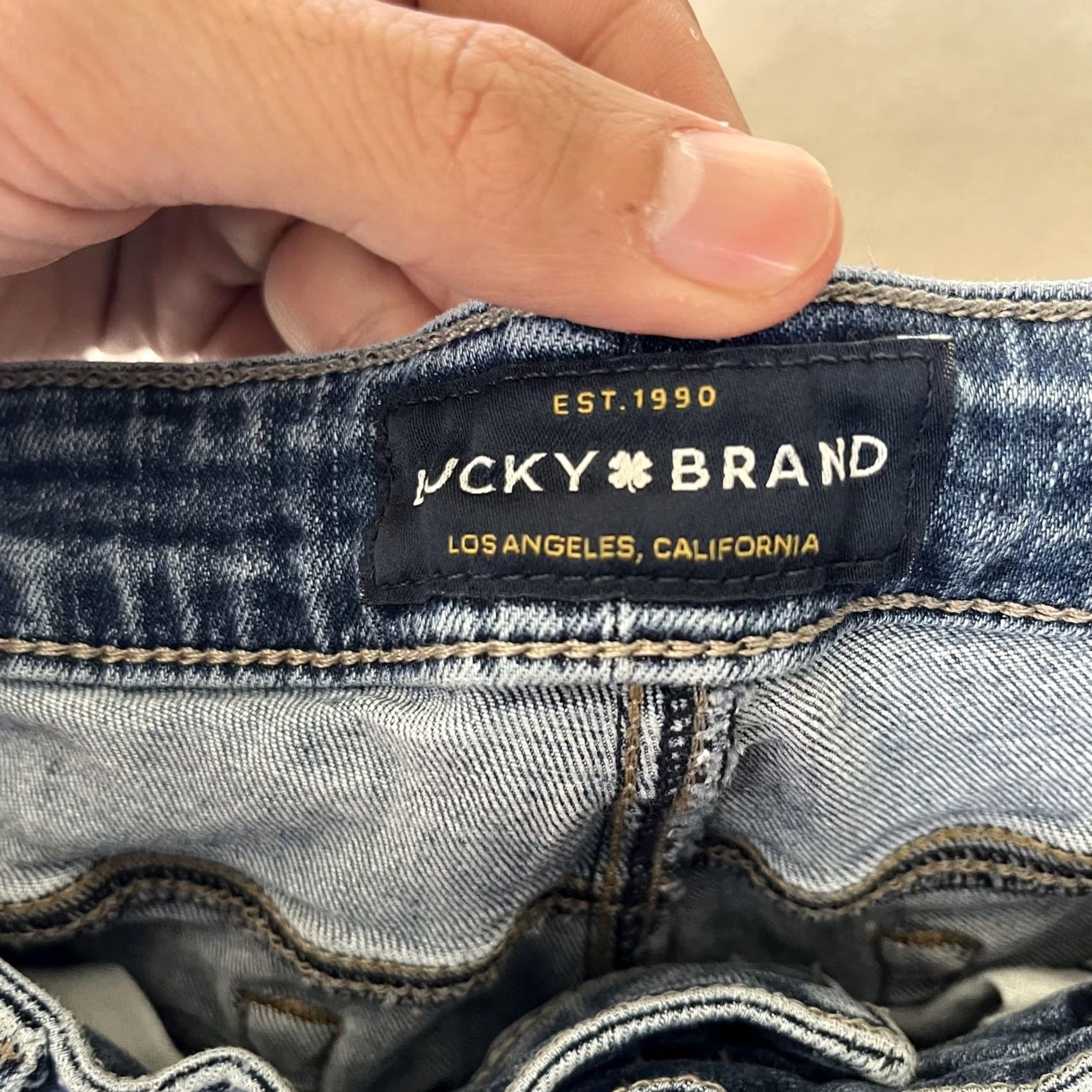 Lucky Brand Lucky Brand Lolita Skinny Jeans Womens 8/29 Medium Blue Wash Denim Slim 5-Pocket Rise Mid | 29in Inseam Size 30" / US 8 / IT 44 - 3 Thumbnail